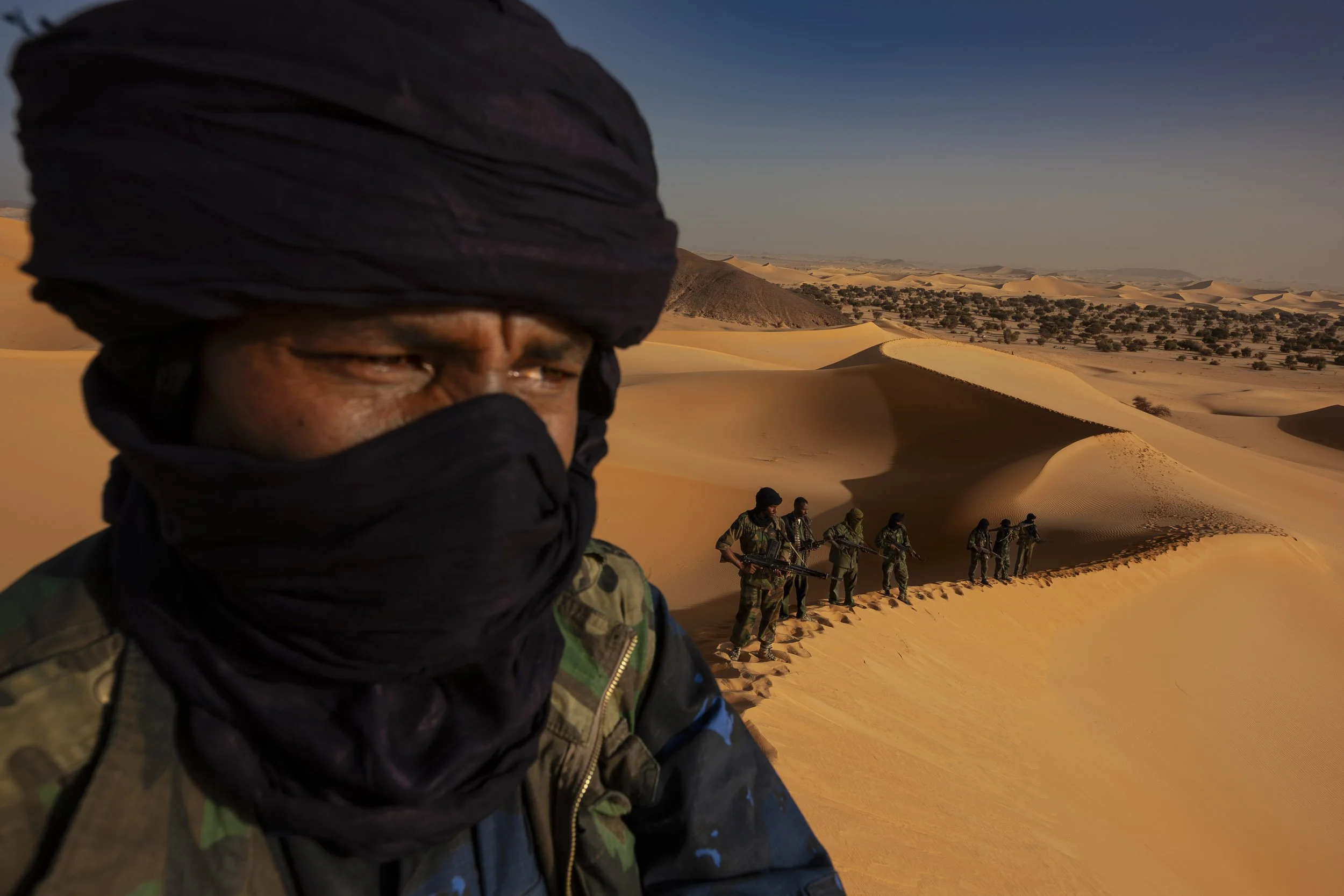 TAZERZEIT, AIR MOUNTAINS, NORTHERN NIGER, APRIL 2009: Images of M.N.J, The Movement of Justice in Niger, a Tuareg led rebellion against the Niger government for reasons of perceived discrimination, social injustice and resource ownership in Niger's