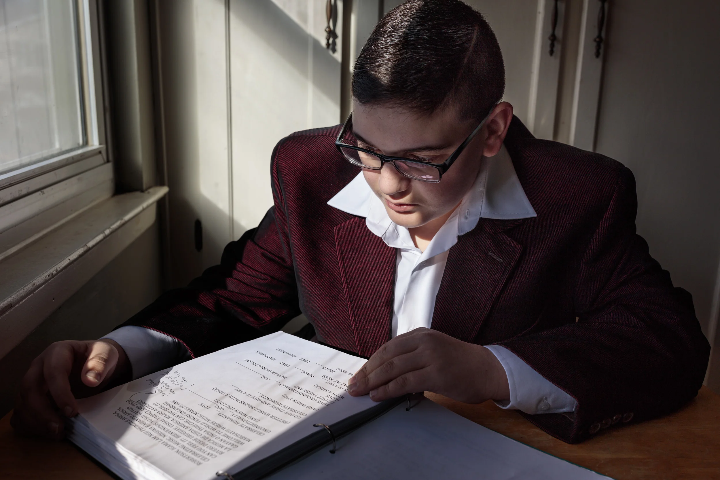 PHILADELPHIA, USA, 13TH MARCH 2016: Christian Guardino, 16, was legally blind and now sees well enough to read thanks to Gene therapy treatment that corrected his Laber’s Congenital Amaurosis syndrome. Christian began Gene Therapy at the age of 12