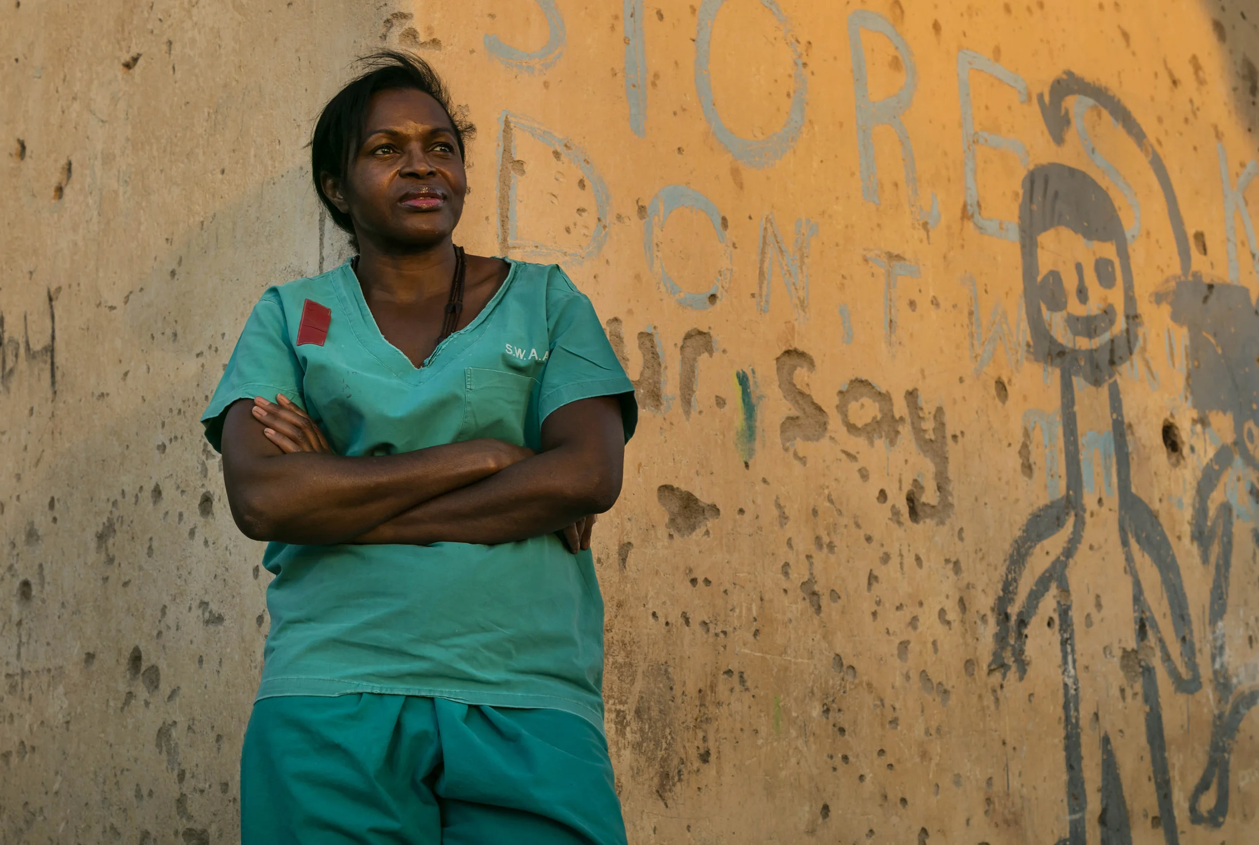 OMARURU, NAMIBIA, 4 November 2015: Dr Helena Ndume, 54, winner of the Mandela prize and Namibia's most celebrated opthmalogist and a genuine surgeon to the people. Ndume grew up in political exile and studied in East Germany and after the wall came