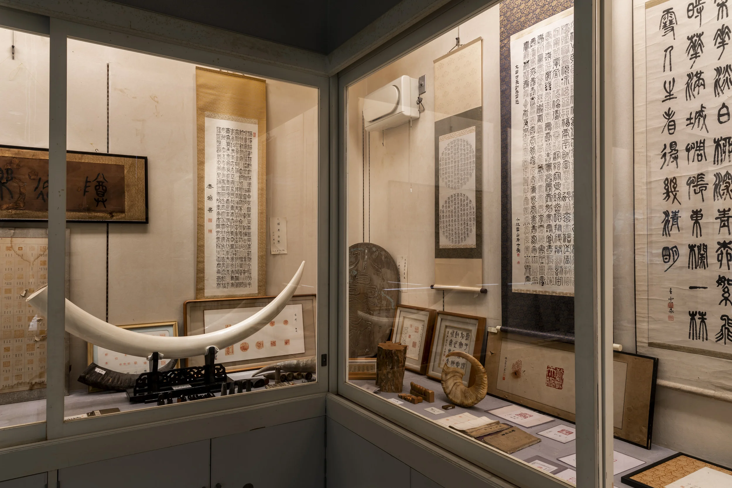 ROKUGO, YAMANASHI, JAPAN, APRIL 2018: The Rokugo Seal museum displays tools and materials from the early Meiji period onwards used to create personal stamps and seals. These include ivory, horn, crystals and tusks. (Photo by Brent Stirton/Verbatim b