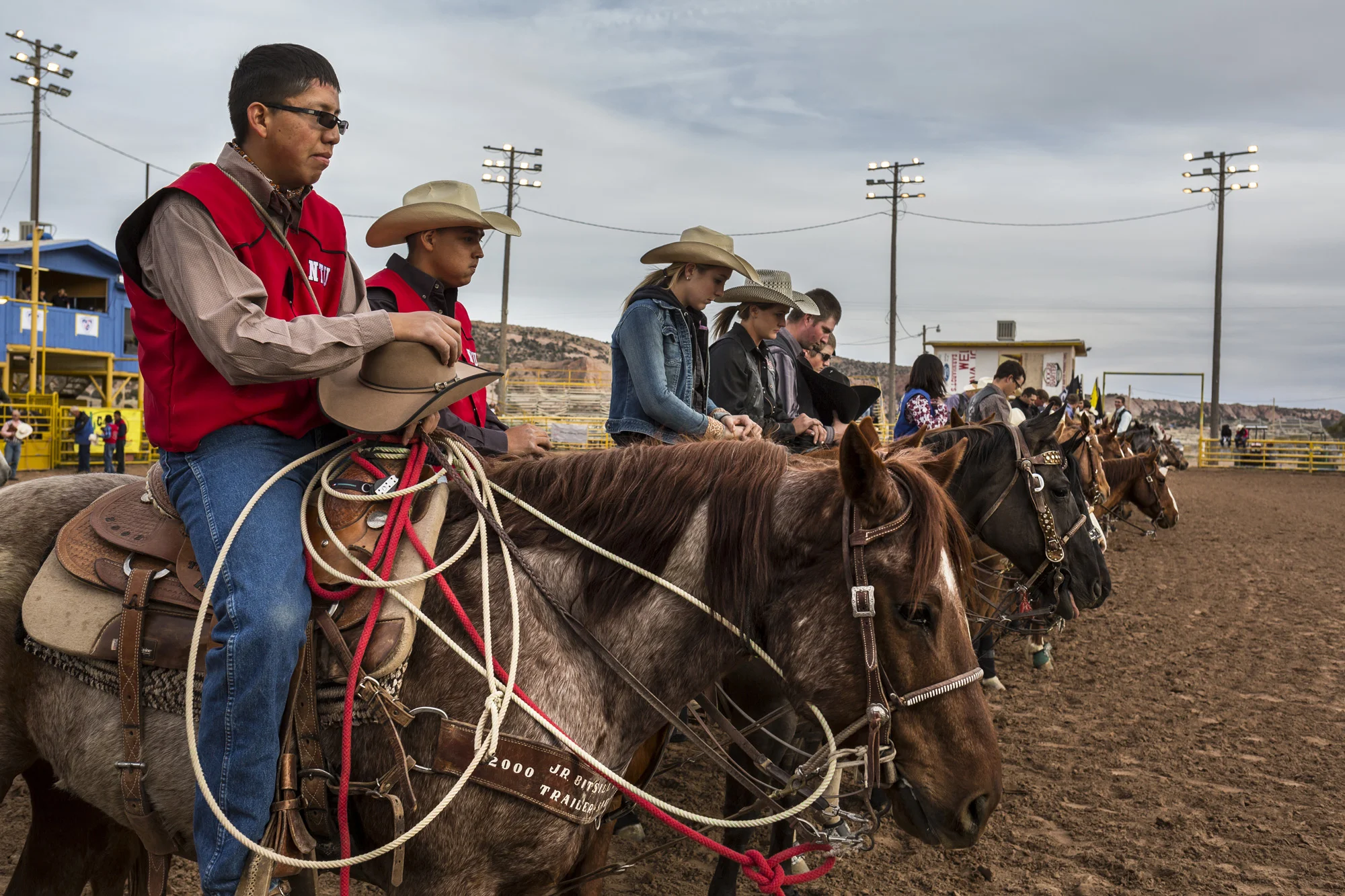 WINDOWROCK, ARIZONA, 4 APRIL 2014: Scenes from a rodeo event in the Navajo capital WindowRock, Arizona. There were not many Navajo competing but Rodeo is considered a tradtional sport by the Navajo Nation. (Photo by Brent Stirton/Reportage by Getty