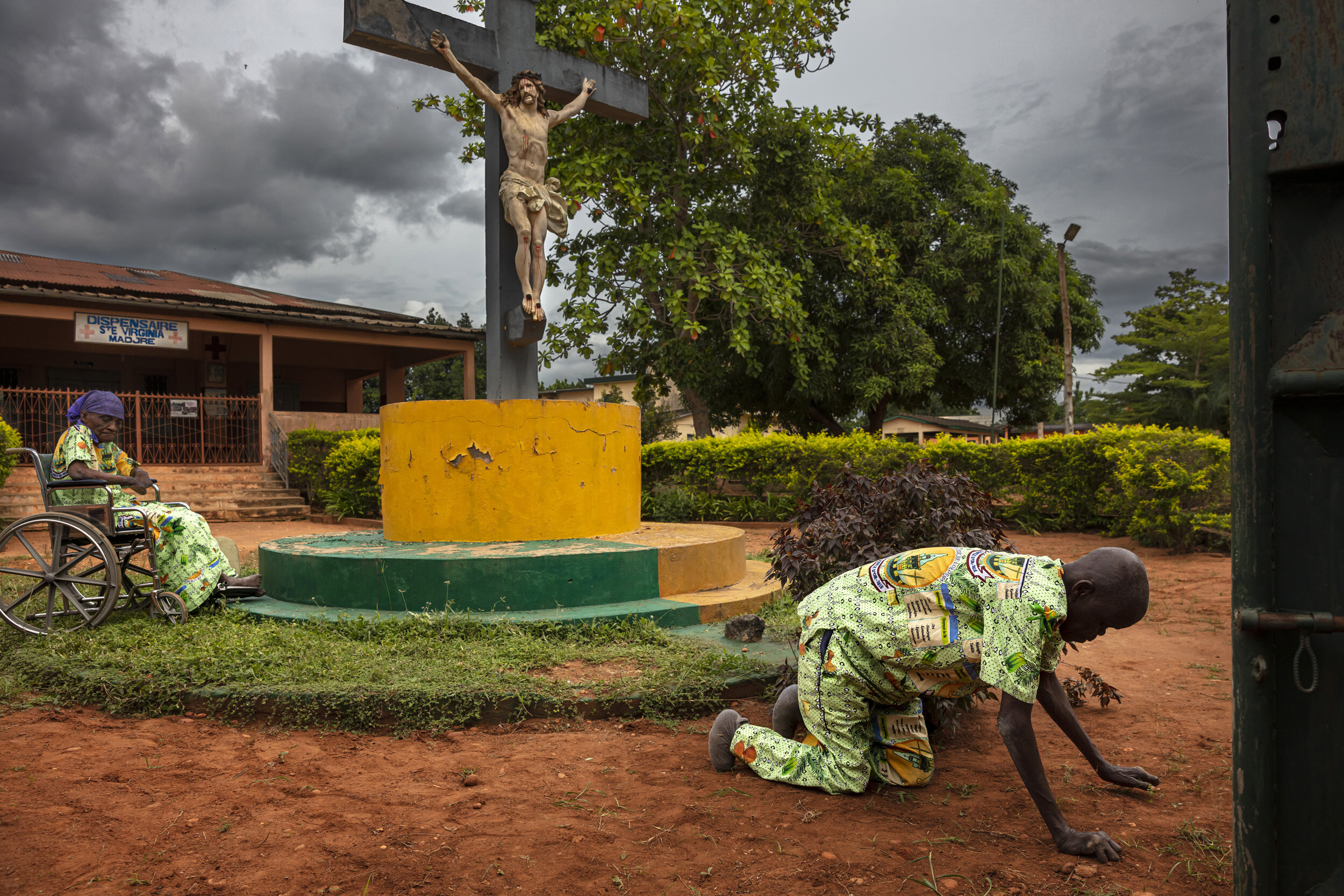 MADJRE, DOGBO, BENIN: Patients at the Anti-Leprosy center in Madire, Benin. The patients at this center are here because they have been ostracized from their families and communities and have no-one to care fro them. There are currently 32 patients