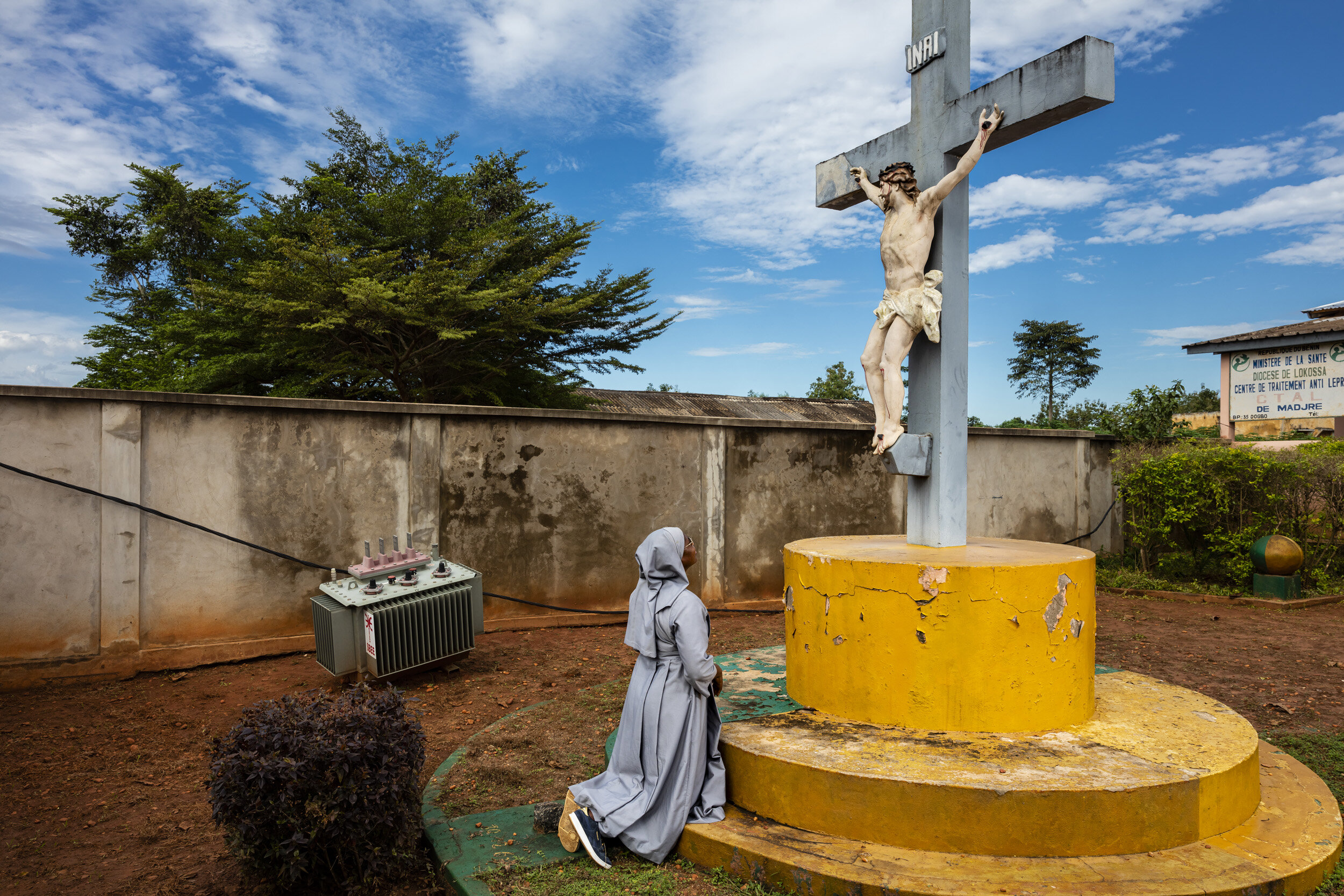 MADJRE, DOGBO, BENIN, OCTOBER 22, 2019: Sister Alphonsine Hounkpe, 45, became a nun in 2003. She says it was always her calling, she remembers feeling this as young as 6 years old. She did not have access to education until later, starting school at