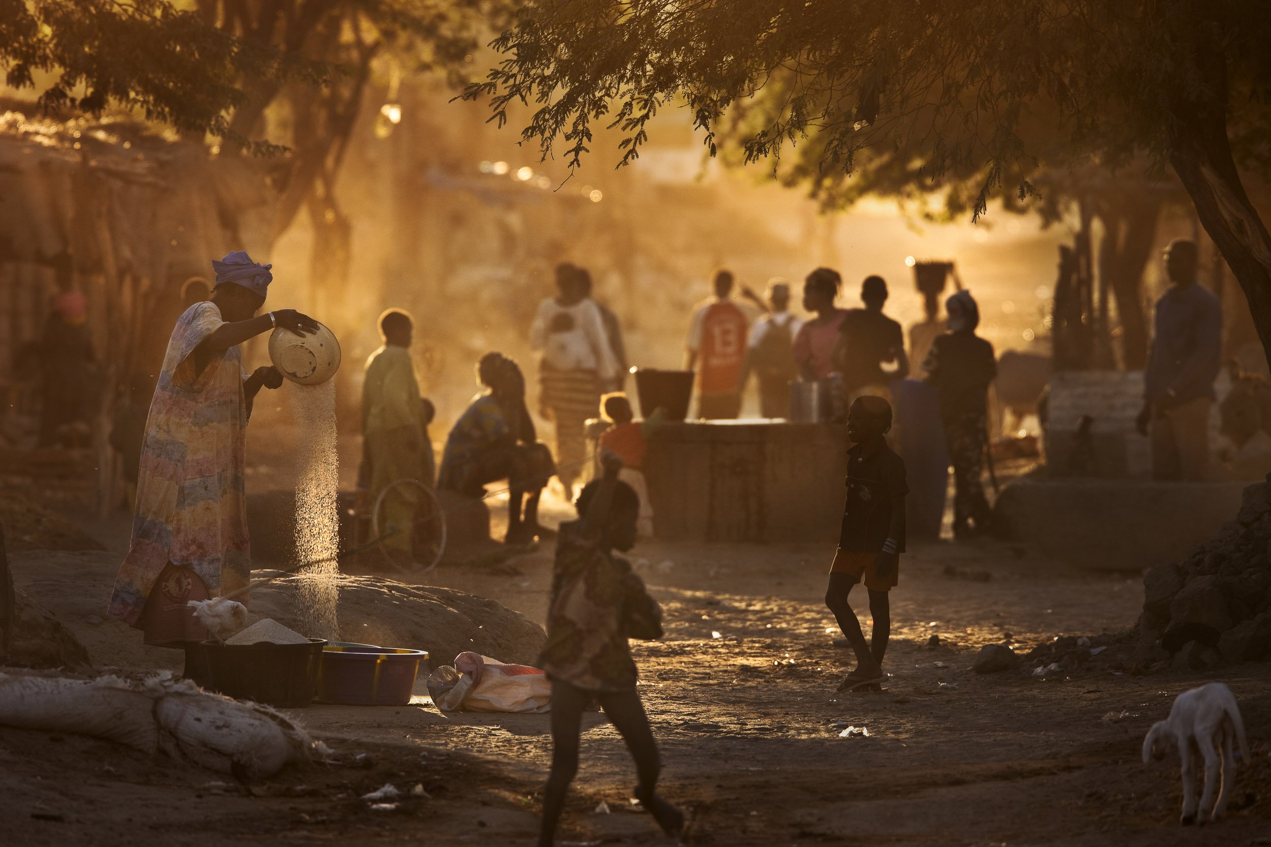 TIMBUKTU, MALI, JANUARY 2010: Late afternoon street-scenes on a busy street in Timbuktu, the mythical Northern Mali city, January 20 2010 (Photo by Brent Stirton/Reportage by Getty images.)