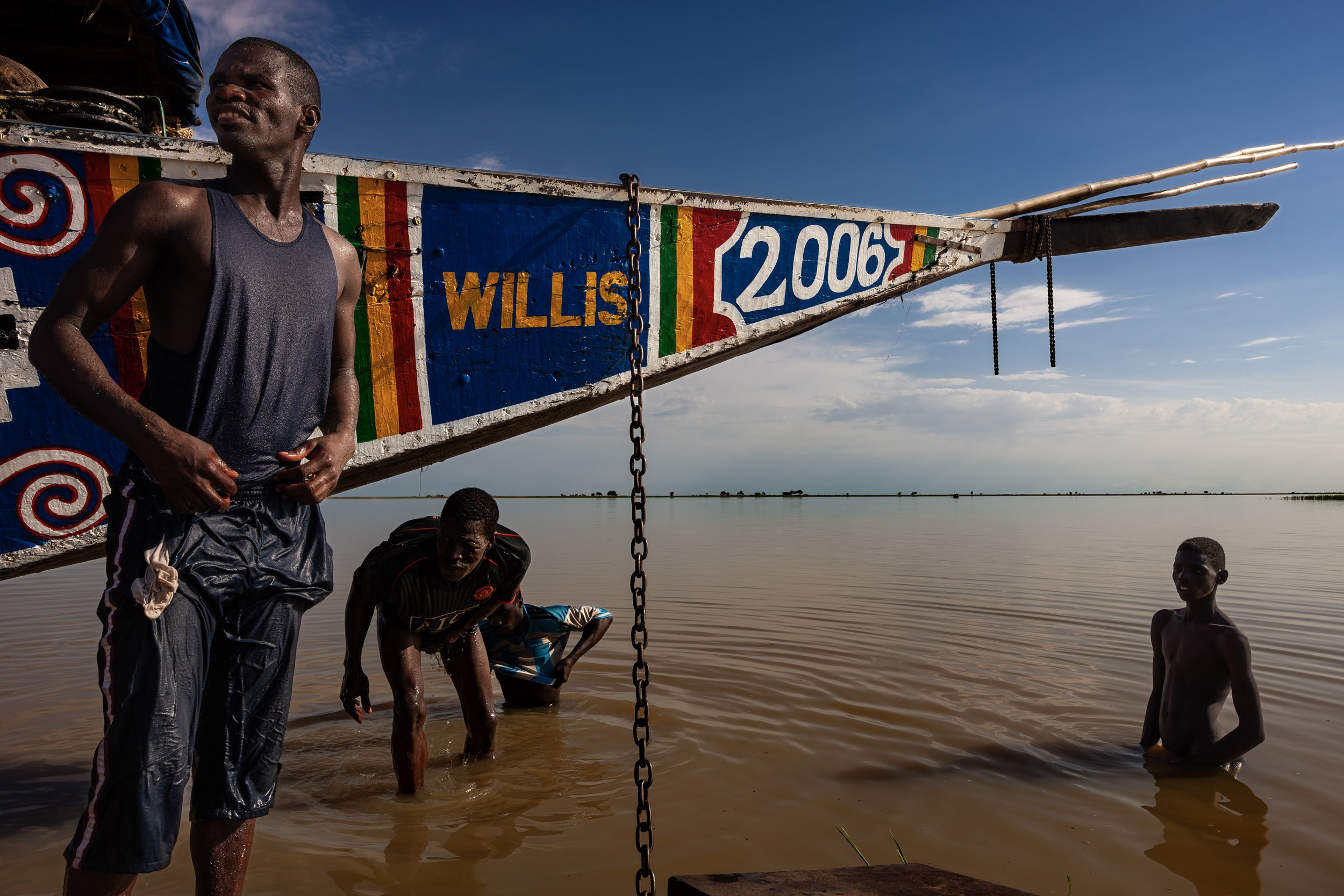 TIMBUKTU, SEPTEMBER 2009: Scenes from the port of Timbuktu at the apex of the Niger River, Timbuktu is a historical Malian city, a long established centre of learning for Africa on 12 September 2009. (Photo by Brent Stirton/National Geographic.)