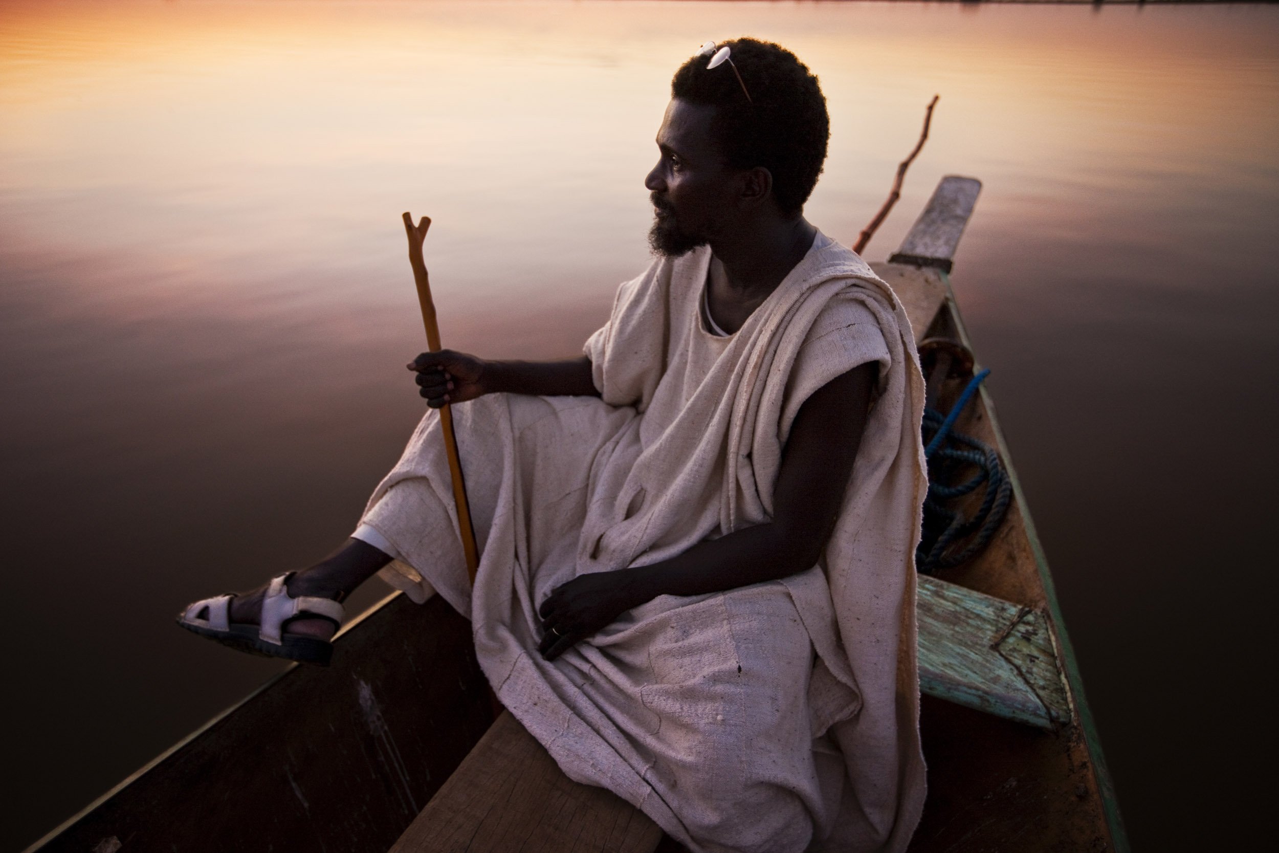 TIMBUKTU, SEPTEMBER 2009: Ismael Diadie Haidara, a scholar, philosopher and custodian of the Fondo Ka Ti manuscript library, Timbuktu, 12 September 2009. Ismael can trace his family back to Andalucia in Spain which they were forced to flee from Musl