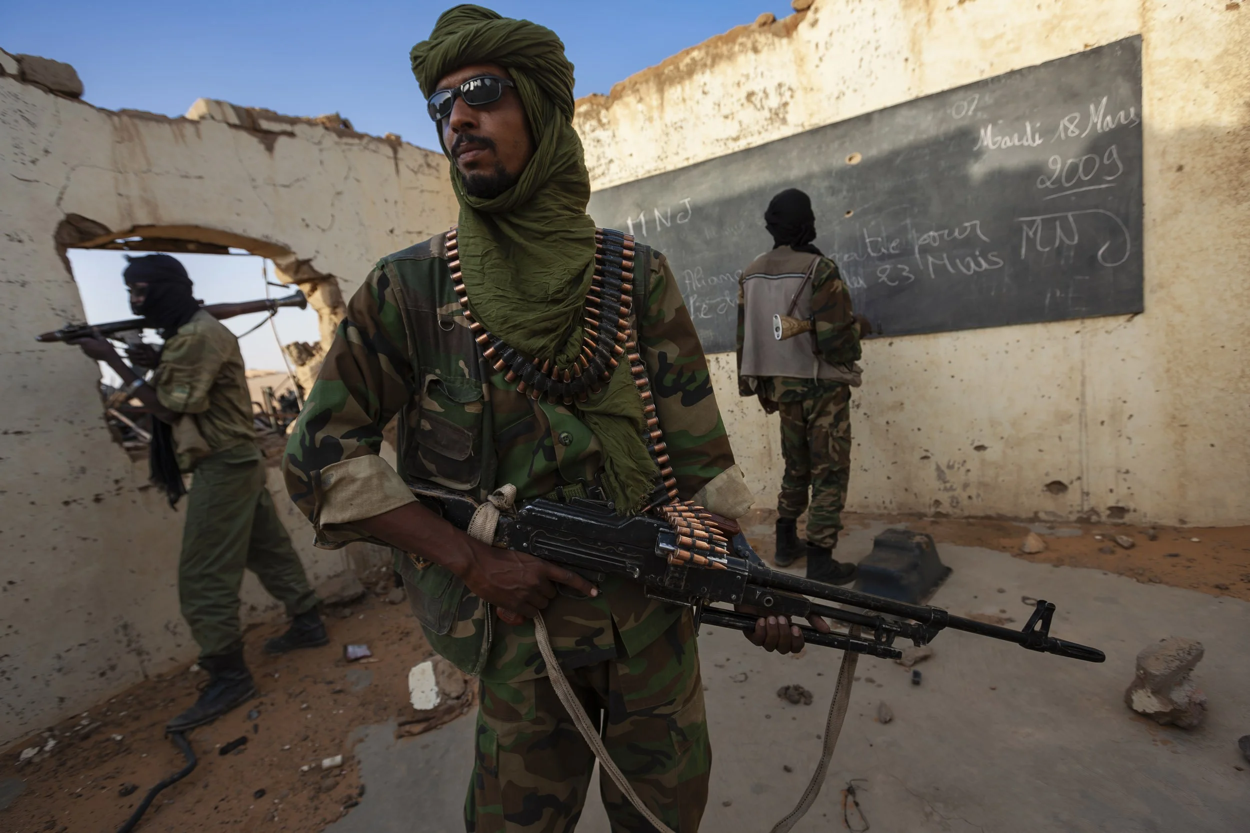 TAZERZEIT, AIR MOUNTAINS, NORTHERN NIGER, APRIL 2009: Images of M.N.J, The Movement for Justice in Niger, a Tuareg led rebellion against the Niger government for reasons of perceived discrimination, social injustice and natural resource ownership, 5