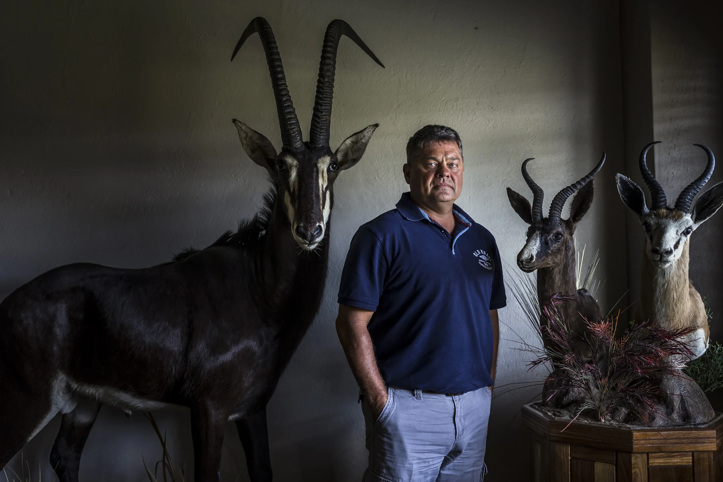 POLOKWANE, SOUTH AFRICA, 27 APRIL 2016: Dawie Groenewalt, South Africa's alleged Rhino horn kingpin and the subject of a 6 year old court case involving multiple charges related to illegal Rhino handling, horn theft, money laundering amongst other c