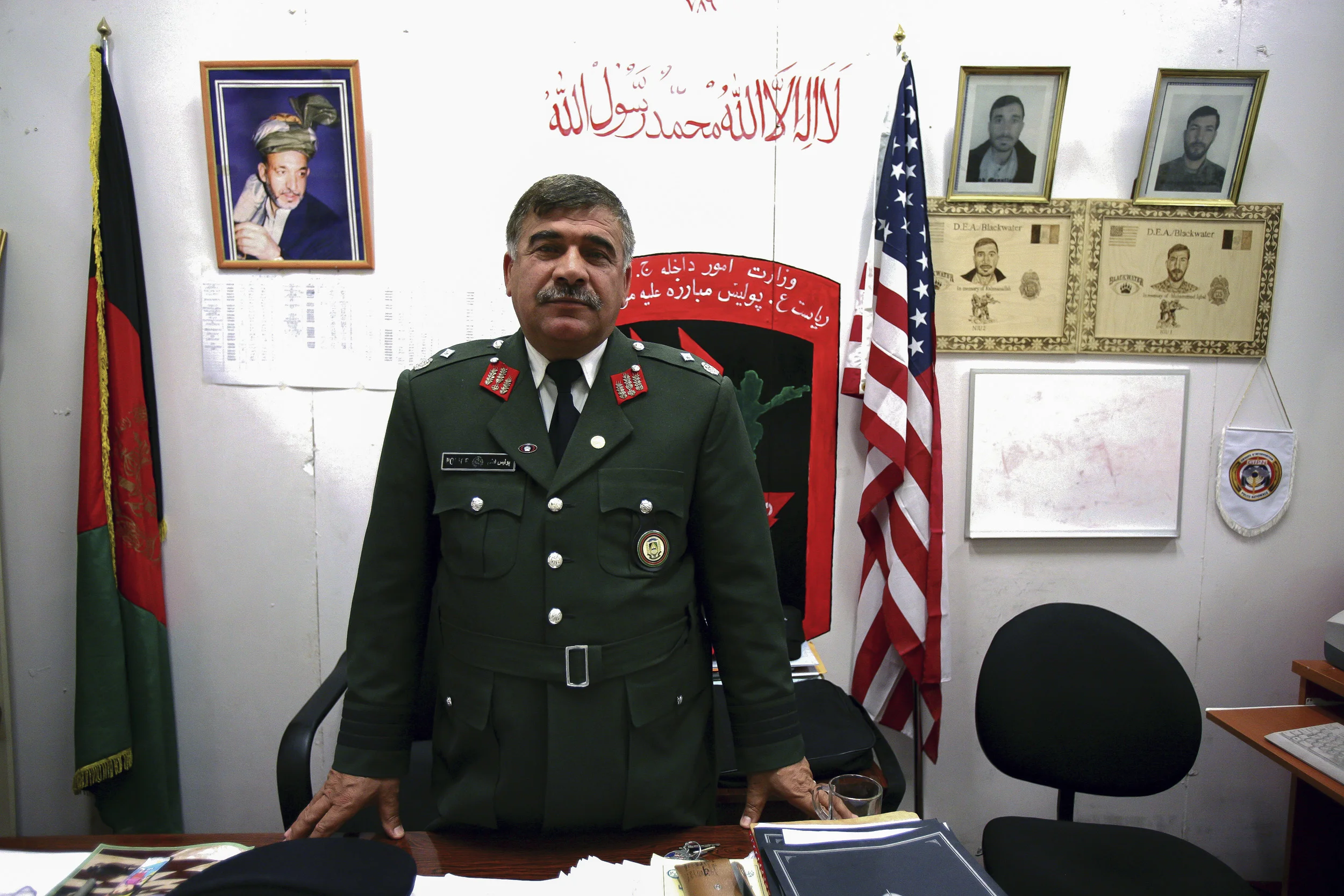 KABUL, AFGHANISTAN-APRIL 2007: Scenes from a drugs bust conducted by the Afghan Anti-Narcotics unit assisted by American DEA agents who have been training these men for over 2 years, Kabul, Afghanistan, 18 April 2007. The images show a search scene