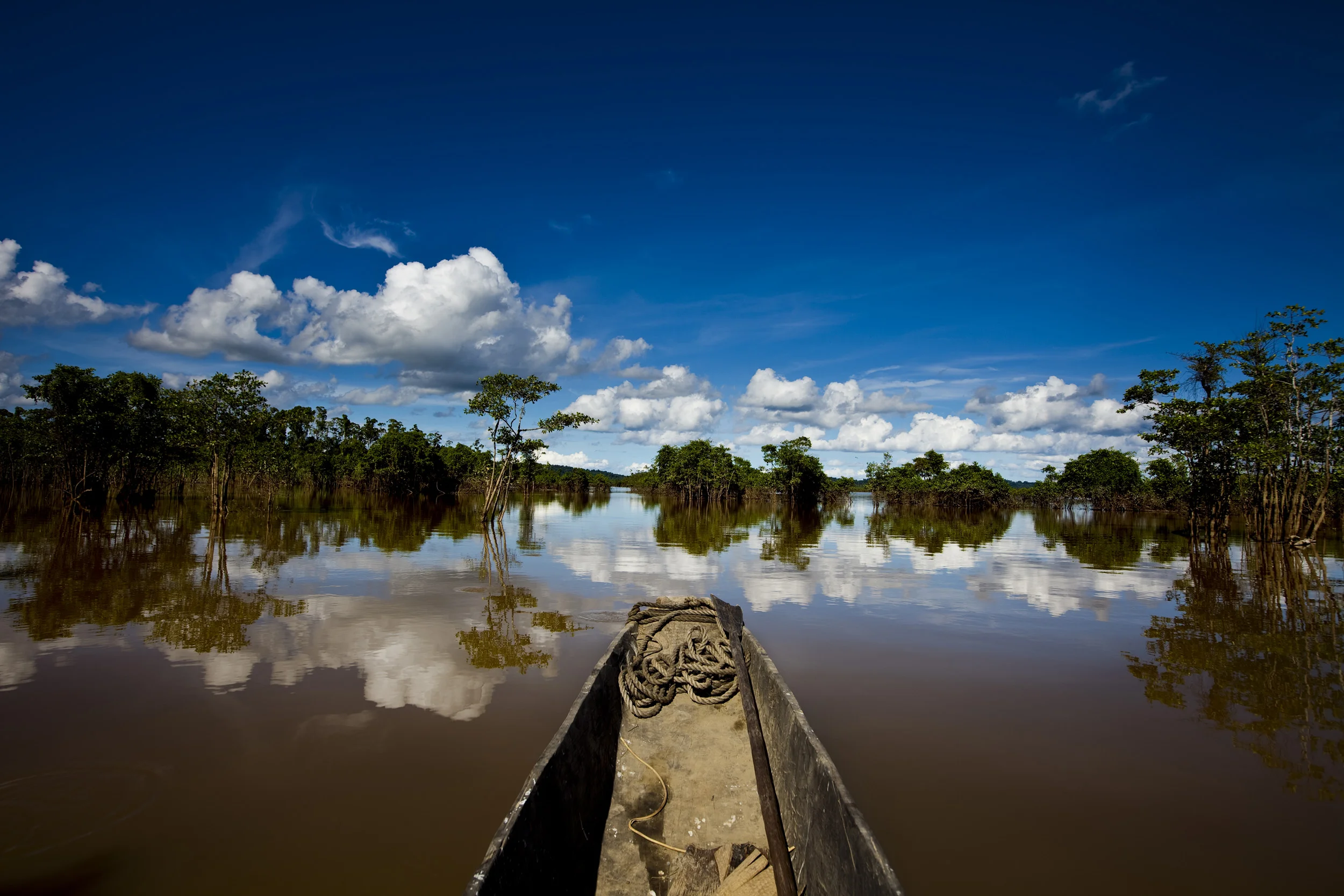 MIDDLE SEPIK, PAPUA NEW GUINEA-DECEMBER 2008: Images of the Karawari people of the middle Sepik river, 15 December 2008. The Karawari are the most remote of the floodplains people, with many vllages along the river barely a generation old. The most
