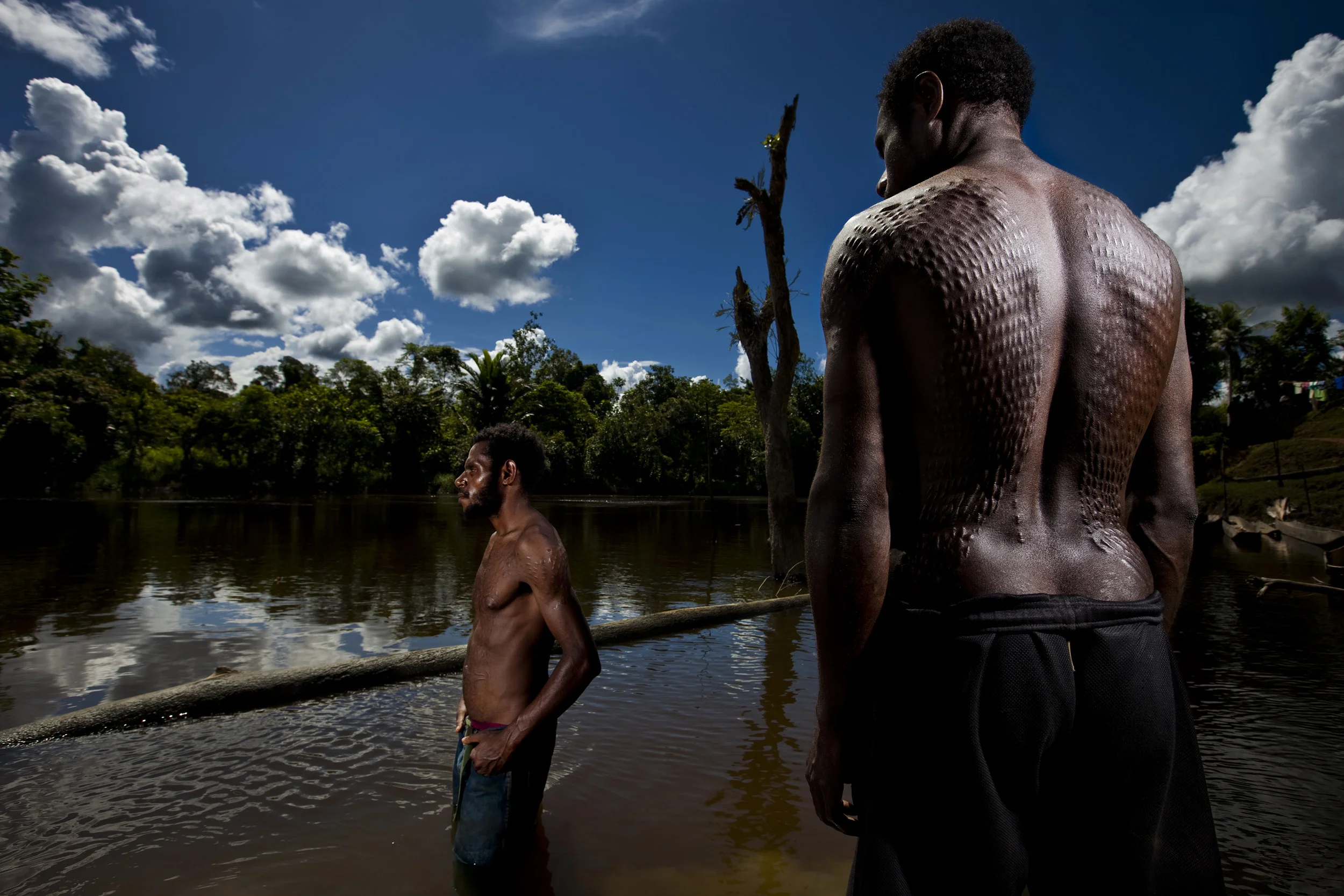 MIDDLE SEPIK, PAPUA NEW GUINEA-DECEMBER 2008: Images of the Karawari people of the middle Sepik river, 15 December 2008. The Karawari are the most remote of the floodplains people, with many vllages along the river barely a generation old. The most