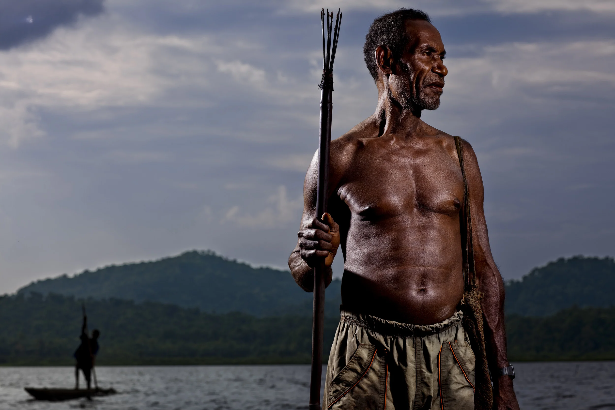 MIDDLE SEPIK, PAPUA NEW GUINEA-DECEMBER 2008: Images of the Karawari people of the middle Sepik river, 15 December 2008. The Karawari are the most remote of the floodplains people, with many vllages along the river barely a generation old. The most