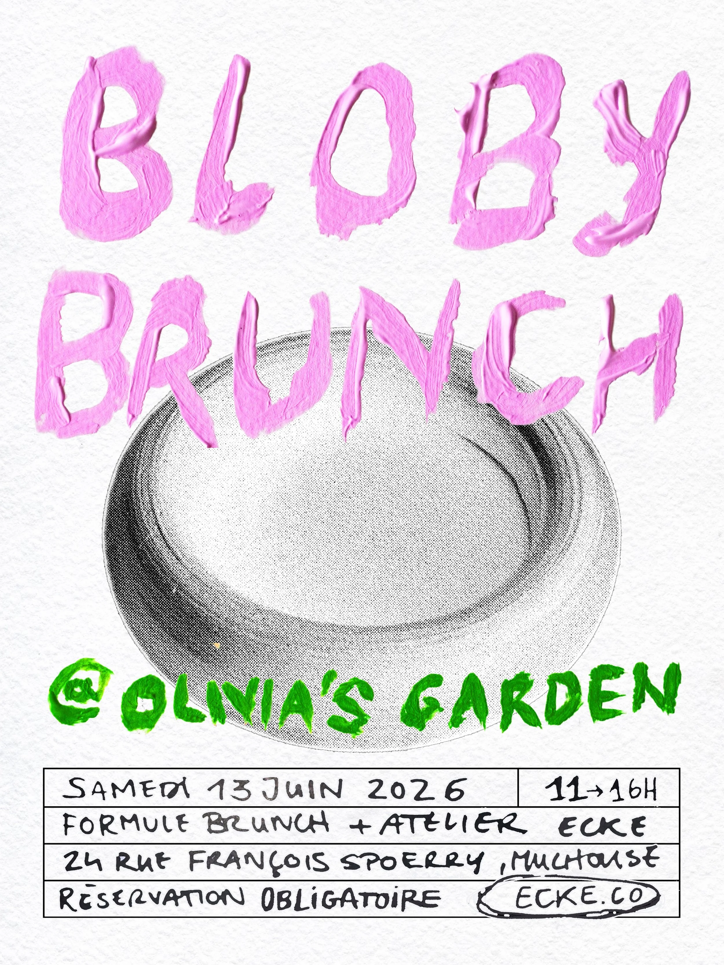 BLOBY BRUNCH 🩷💚 chez @olivias_brunch 🥞🍵 Au programme : exploration du processus cr&eacute;atif, cr&eacute;ation de ta couleur personnalis&eacute;e, puis moulage de ta pi&egrave;ce en r&eacute;sine de pl&acirc;tre teint&eacute;e dans la masse. 

L