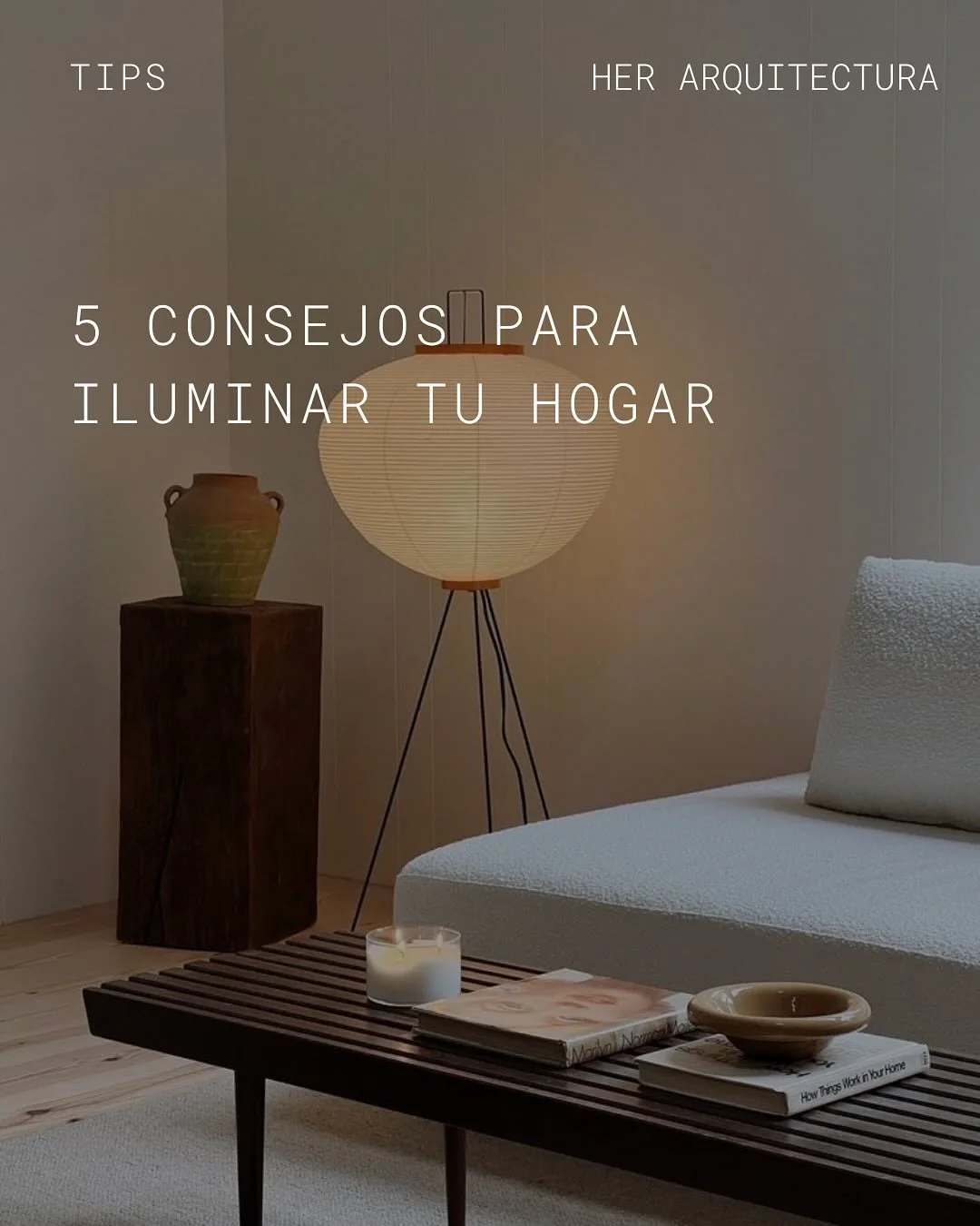 La iluminaci&oacute;n no solo transforma un espacio, transforma c&oacute;mo lo vivimos. 

Cinco consejos para iluminar tu hogar. 

#her #architecture #tips