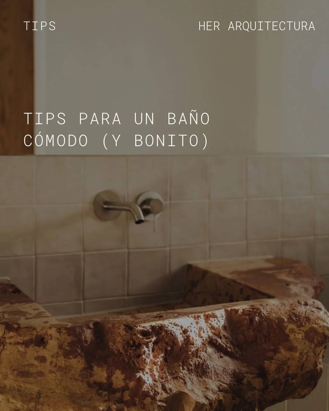 En Her creemos que el buen dise&ntilde;o nace del equilibrio entre funcionalidad y belleza. Estos son algunos consejos que aplicamos para crear ba&ntilde;os c&oacute;modos, pr&aacute;cticos y con personalidad.

#her #hertips #architecture