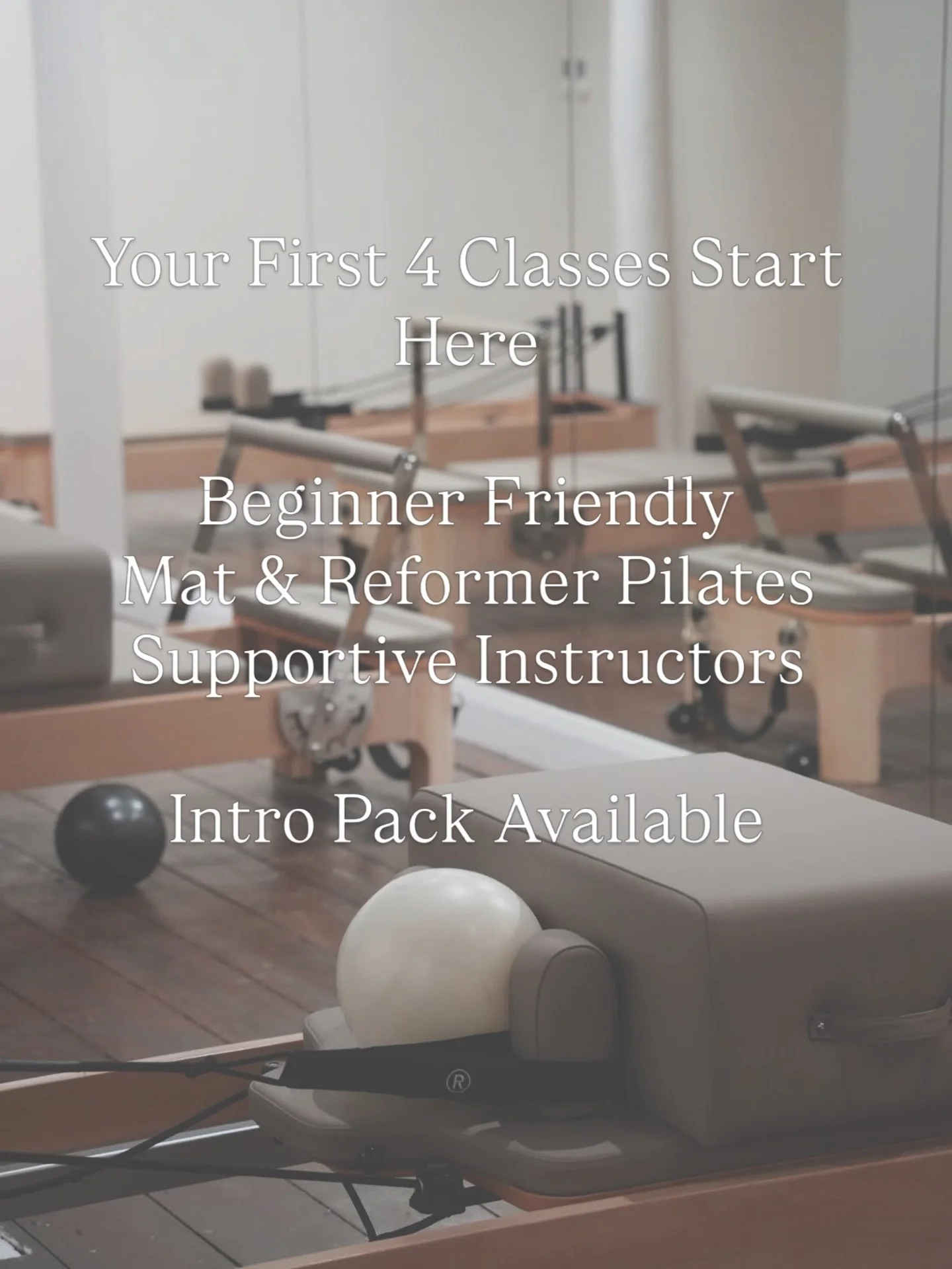 Starting something new can feel intimidating.

That&rsquo;s exactly why we created our Intro Pack.

Whether you&rsquo;re completely new to Pilates, returning after a break, or looking for a studio where you&rsquo;ll feel supported from day one, our i
