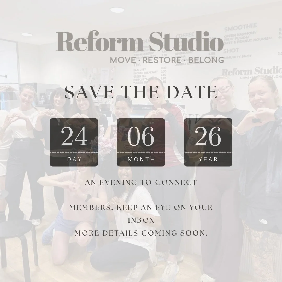 Something special is coming&hellip; ✨

Save the date.

📅 24.06.26

An evening to connect, unwind, and spend time with the people who make Reform Studio what it is.

More details coming soon.

Members, keep an eye on your inbox 👀

🖤🤍 Move &bull; R