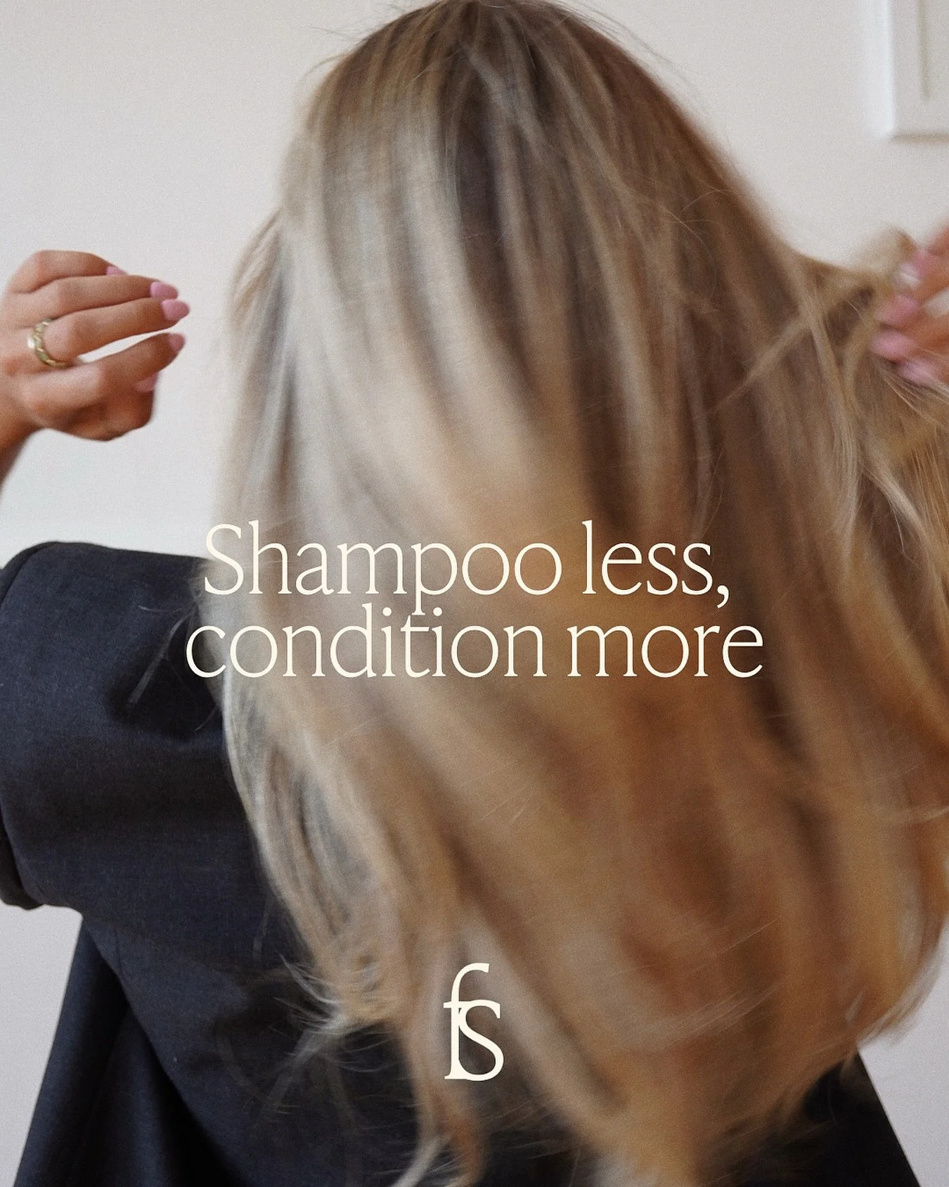 Hair Tip - Over-washing can strip your scalp + hair of natural oils, leaving it dry and prone to breakage. 

Instead, try spacing out your hair washes and focus on nourishing your lengths with conditioner or a hydrating mask. Your hair will feel soft