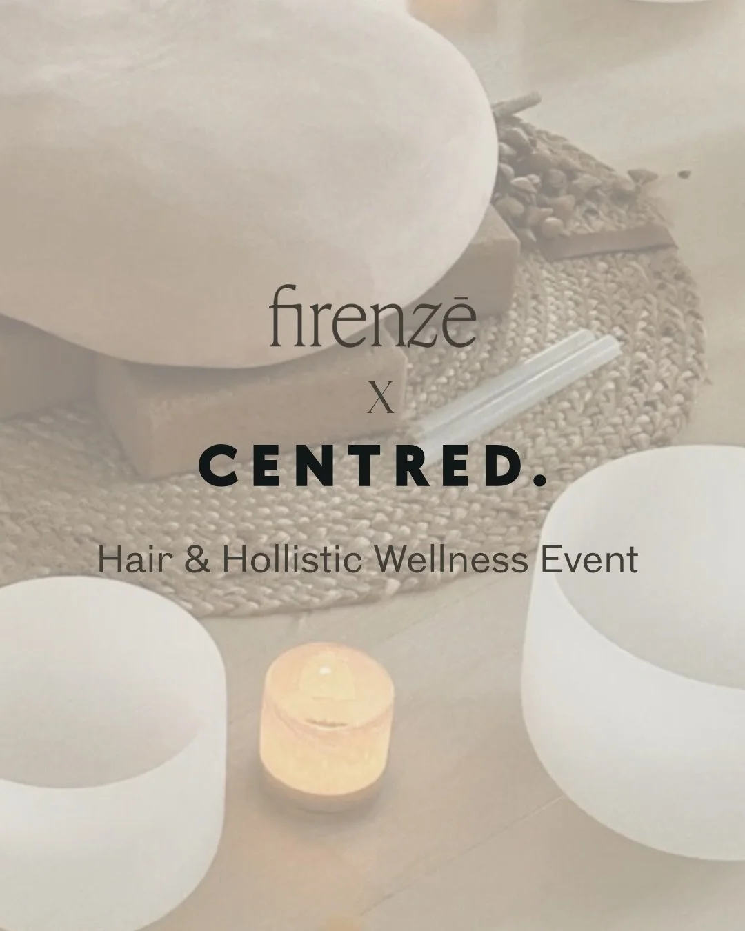 Join us and the founders of @wearecentred for our very first hair &amp; hollistic wellness event. 🕯️🫧

🗓️ Monday 16th February 7pm 
📍 Firenz&eacute; hair &amp; lifestyle studio 
🎟️ Tickets &pound;35 available to purchase from link in bio! 

Disc