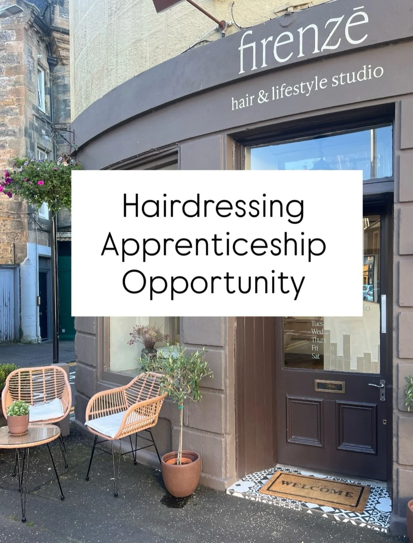 ✨ Hairdressing Apprenticeship Opportunity ✨

We&rsquo;ve got an exciting opportunity for a school leaver to join our busy team ! 

We&rsquo;re looking for someone enthusiastic, hardworking, and ready to start their journey in hairdressing. The succes