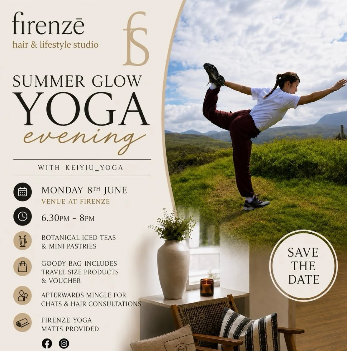 ✨ A Chilled Social Evening

Join us for an evening of gentle yoga &amp; stretching with Yogi Instructor Kei 🧘&zwj;♀️
 A chance to slow down, move your body, unwind and connect in a relaxed social setting.
After the session, stay for iced drinks &amp