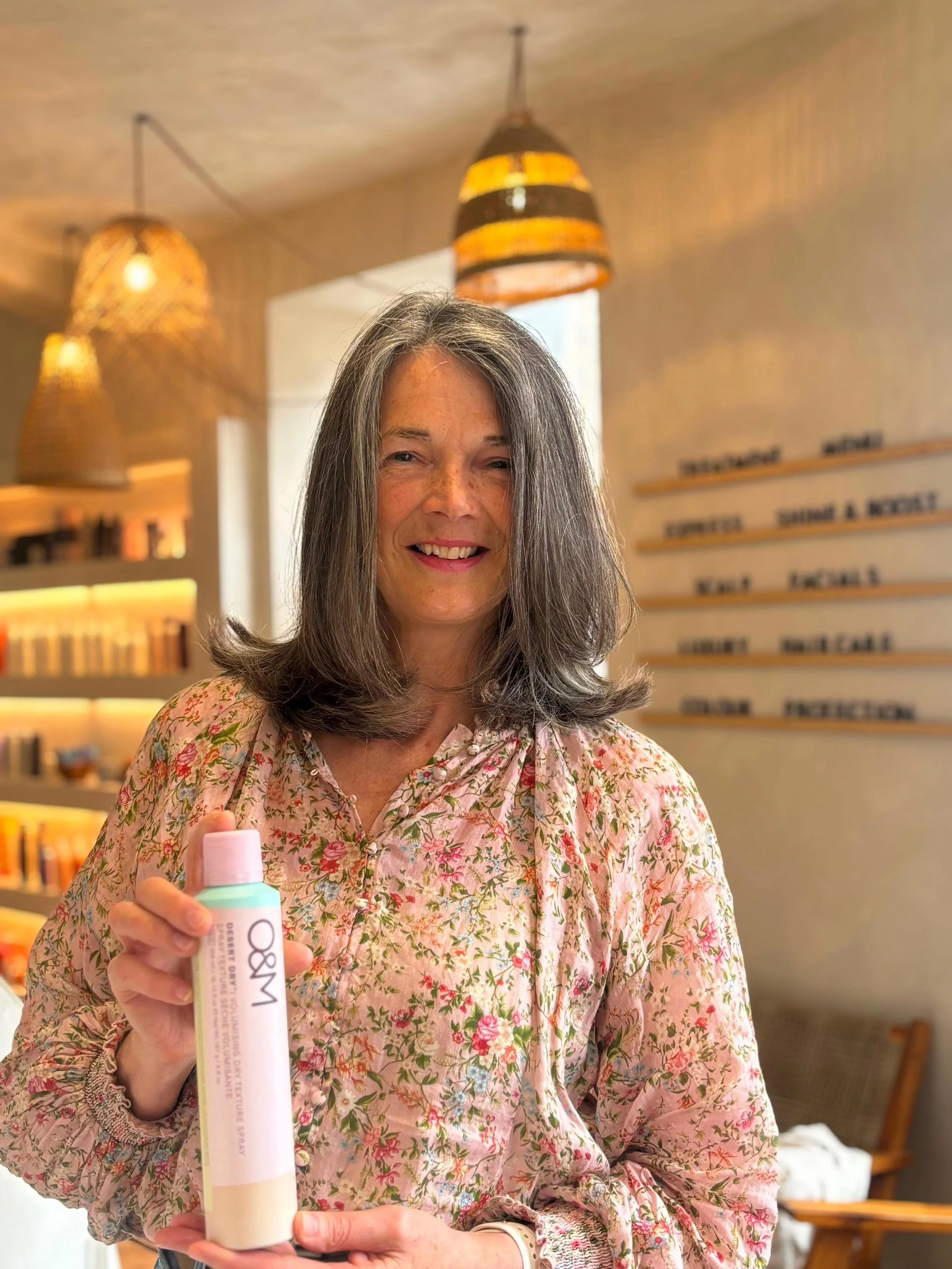 Meet our lovely client, Lorna ✨

Lorna visits us every 6 weeks for her regular trim and blow-dry, helping to keep her gorgeous thick hair looking healthy, fresh, and full of life.

We absolutely love that she's embracing her natural silver colouring,
