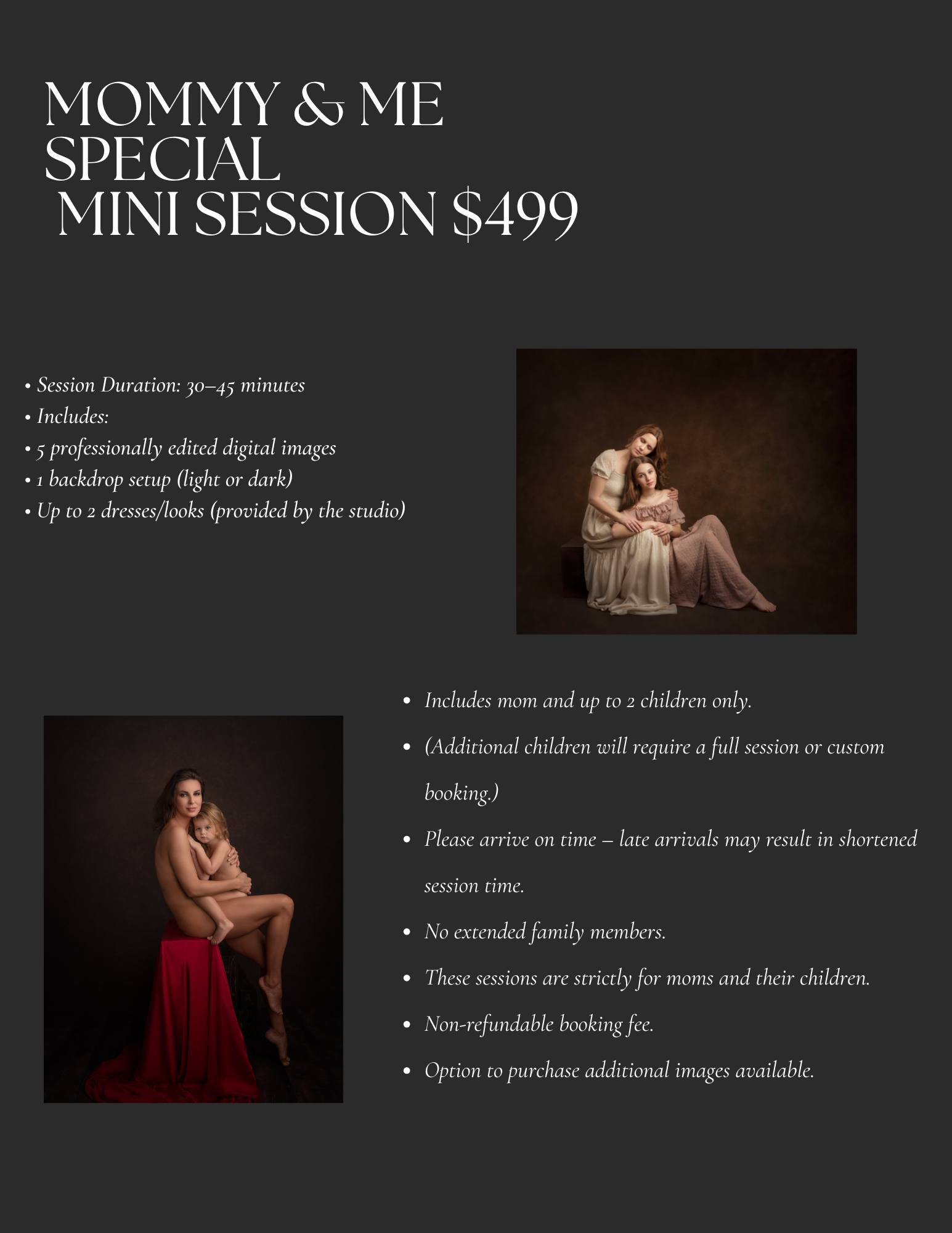 'Mommy & Me' mini photography session