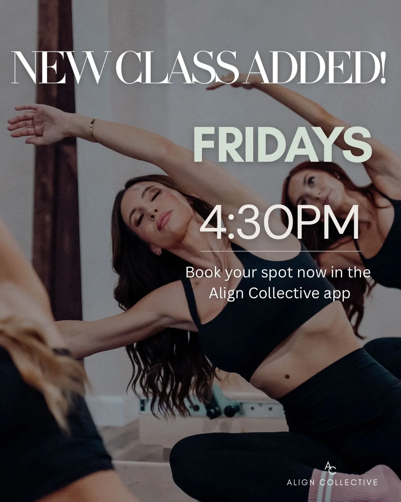 We&rsquo;ve added a 4:30pm on Fridays starting May 8th!🤩