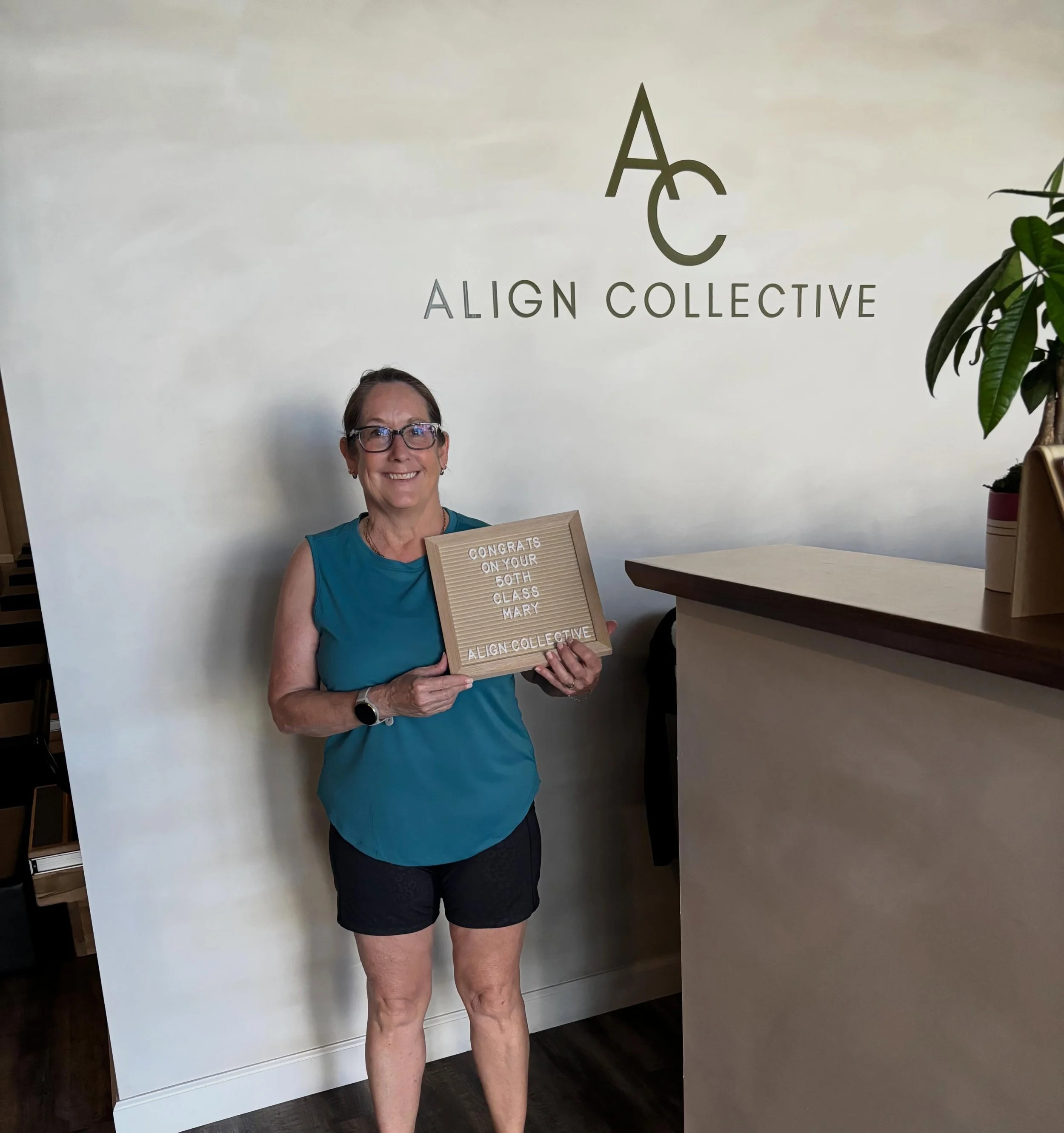 Congratulations, Mary!! 🤩💪 50 classes ✔️✔️✔️