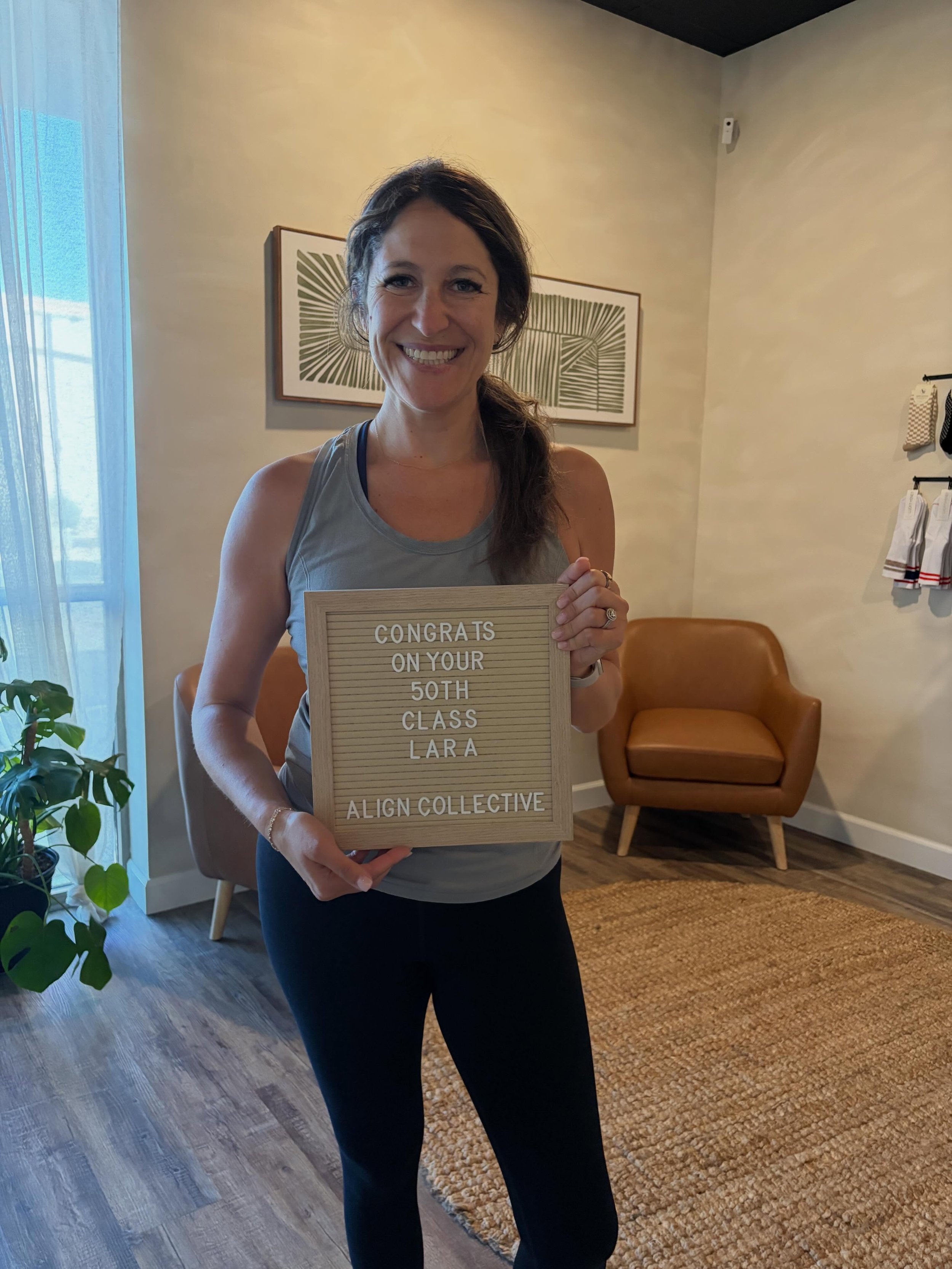 Congratulations, Lara!!! 50 classes stronger!!🥰❤️💪