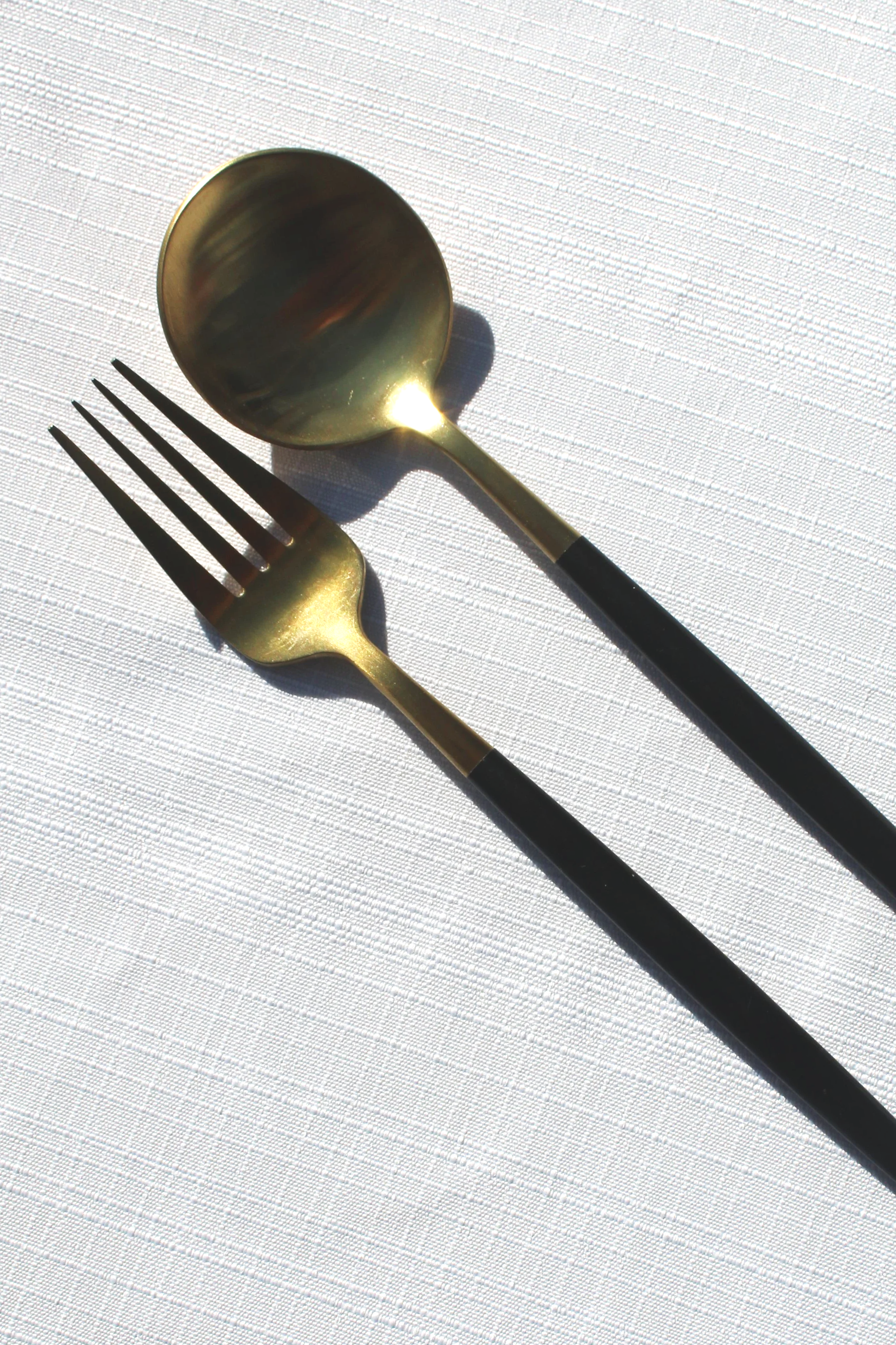Black and Gold Cutlery