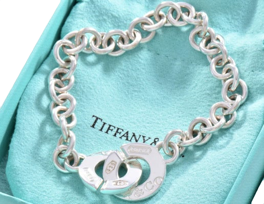 Tiffany & Co 1837 Interlocking Round Link Sterling Bracelet