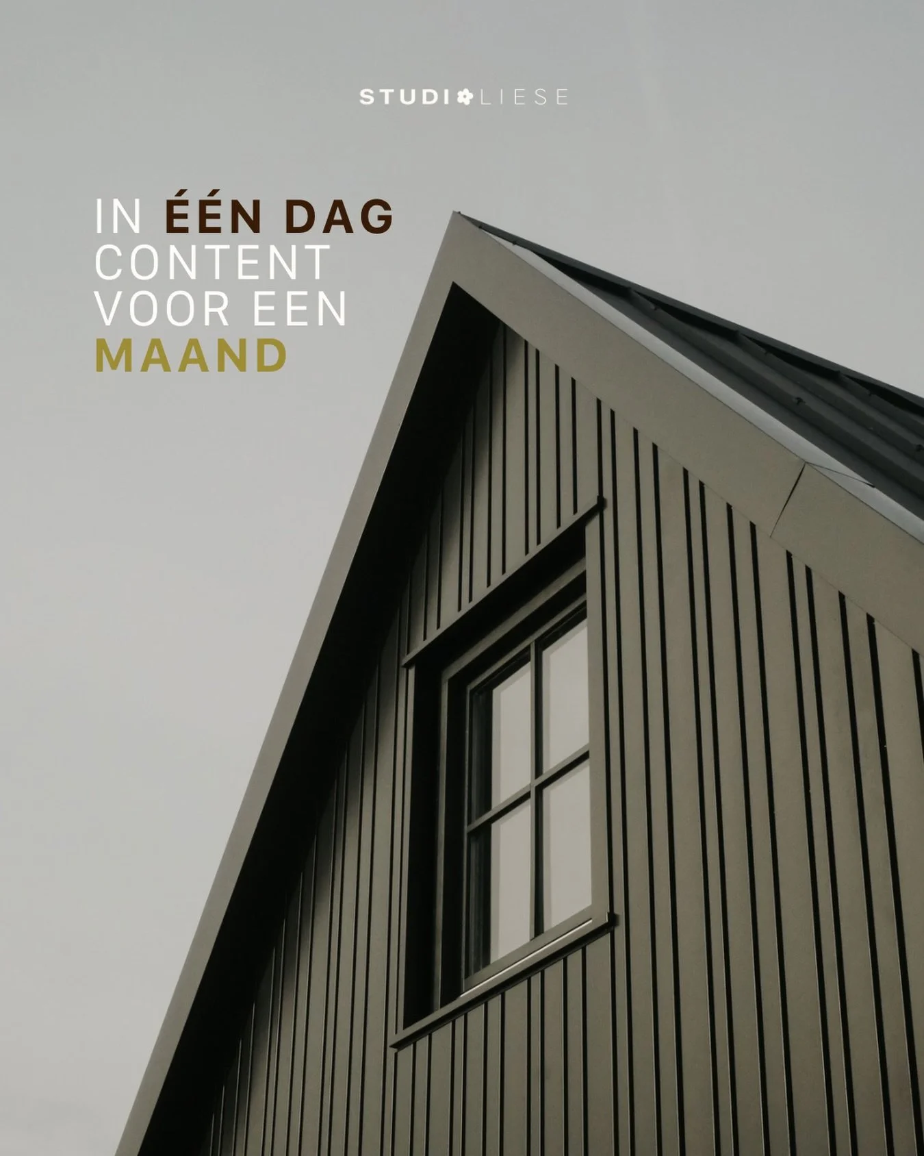 𝗜𝗻 &eacute;&eacute;𝗻 𝗱𝗮𝗴 𝗰𝗼𝗻𝘁𝗲𝗻𝘁 𝘃𝗼𝗼𝗿 𝗲𝗲𝗻 𝗵𝗲𝗹𝗲 𝗺𝗮𝗮𝗻𝗱 🔥

Geen stress. Geen last-minute posts.
In &eacute;&eacute;n dag schieten we genoeg content voor een hele maand, zodat jij je helemaal geen zorgen meer hoeft te maken 