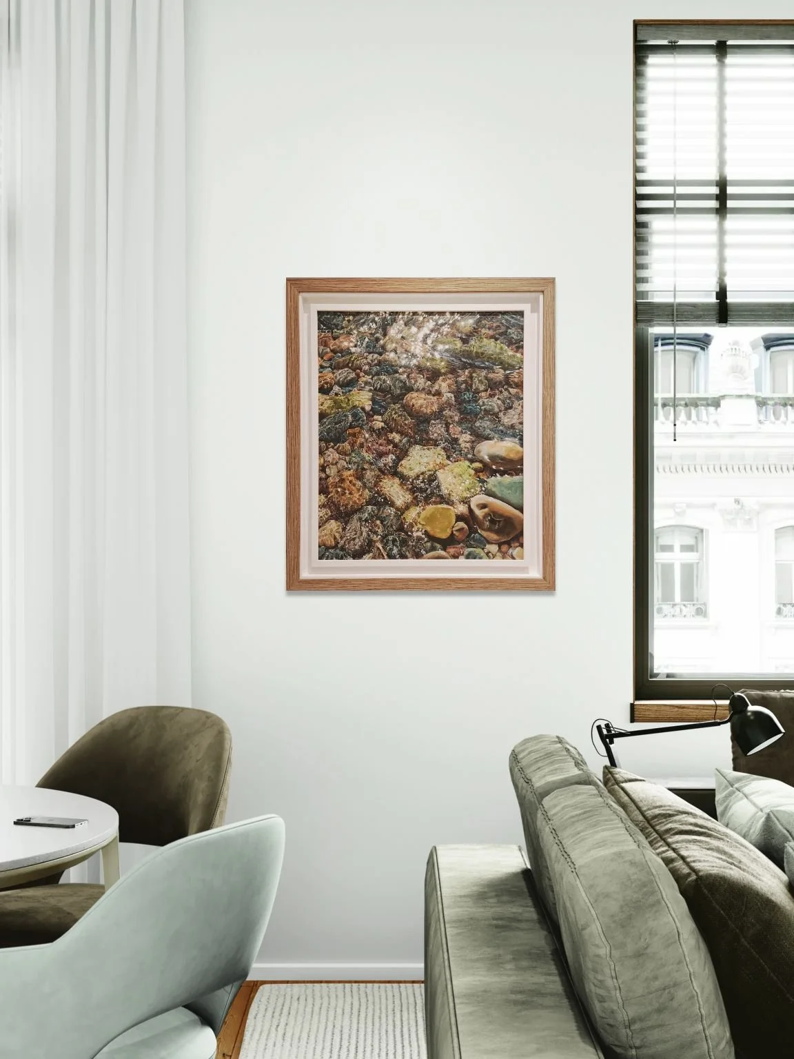 Apartment living space with spotlit wall (1).jpeg