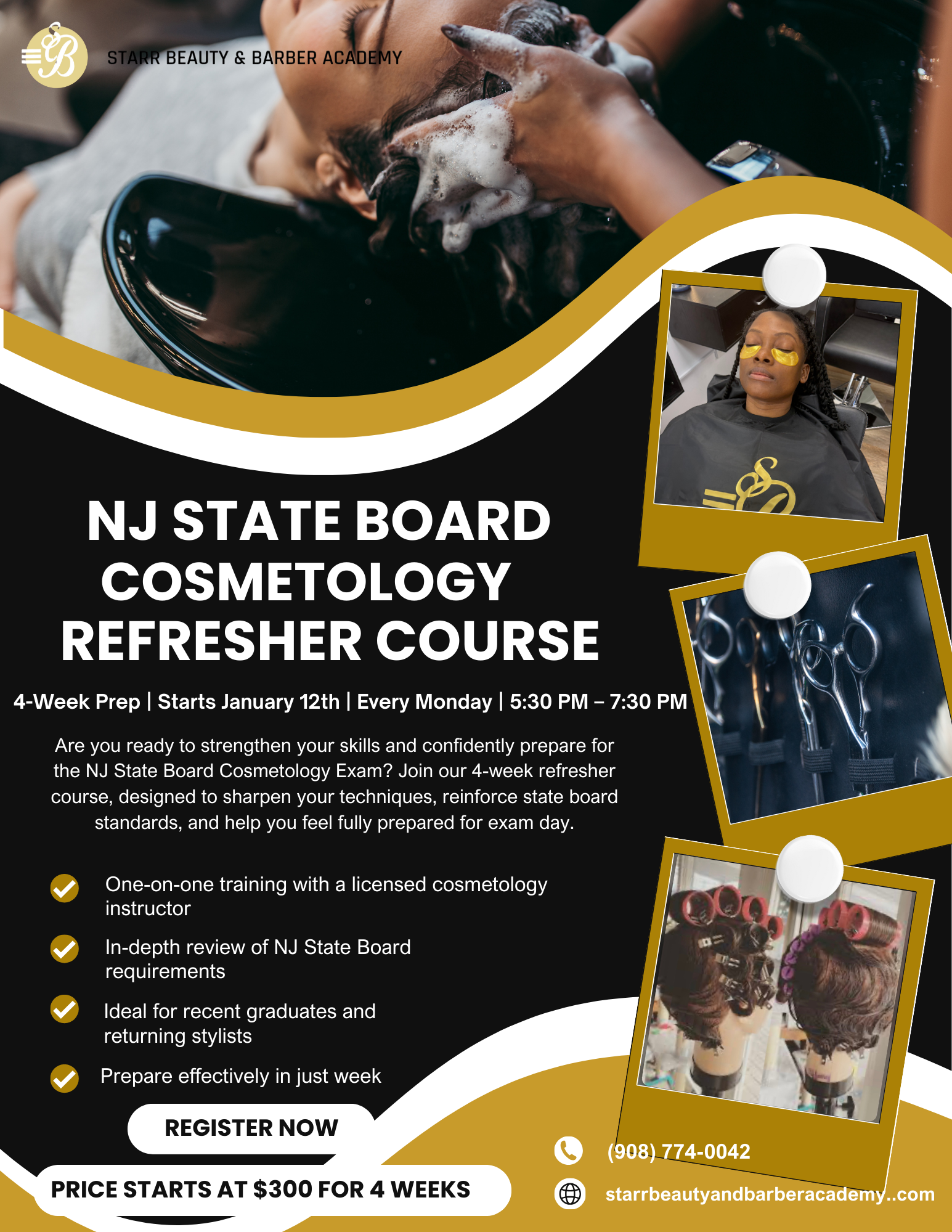 NJ State Board Cosmetology Refresher Course