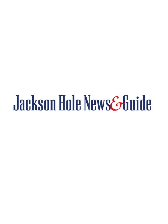 Logo of Jackson Hole News & Guide with blue and red text on a white background.