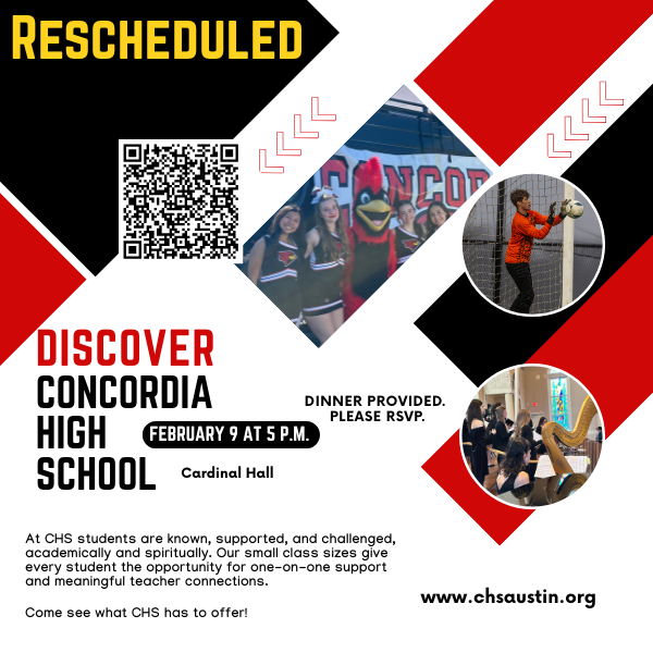 Discover CHS was rescheduled for Feb. 9th at 5pm