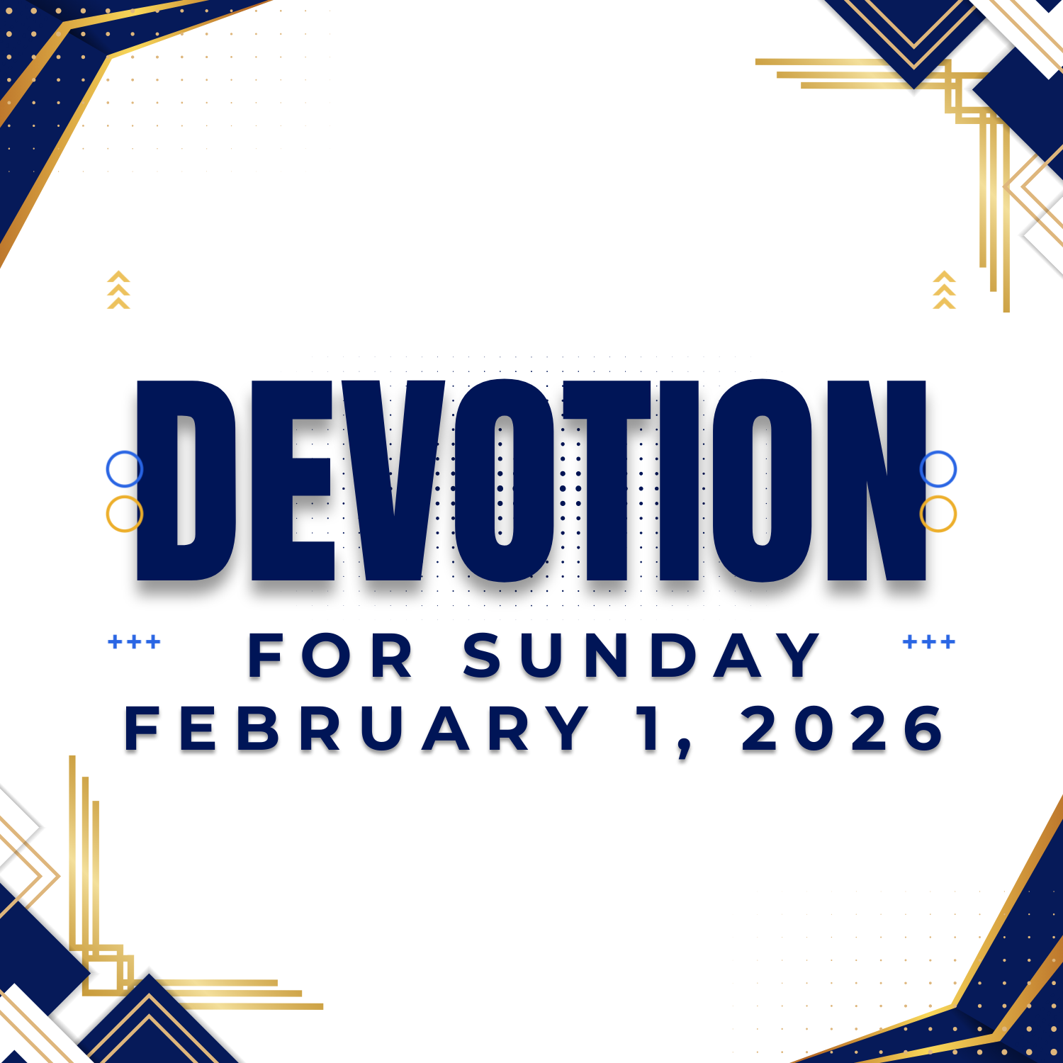Devotion for Feb. 1, 2026