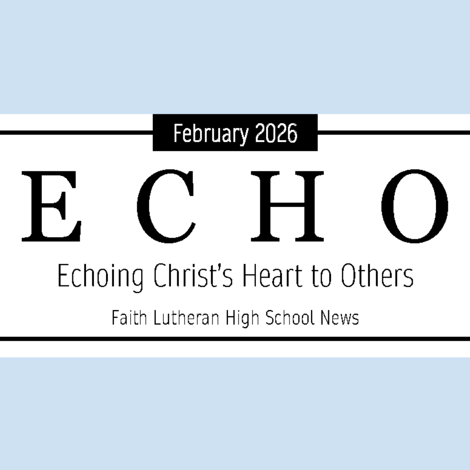 Monthly newsletter for High School Youth