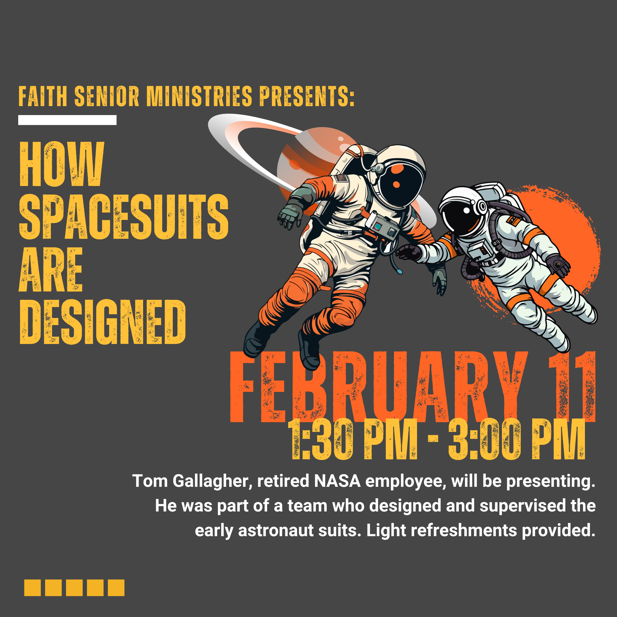 Faith Senior Ministries February Event