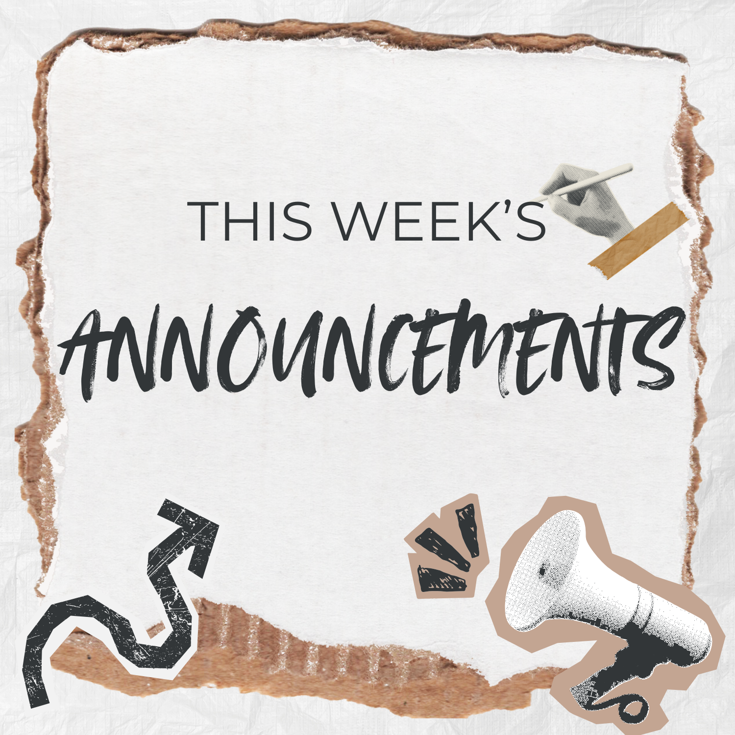 Announcements for March 8, 2026