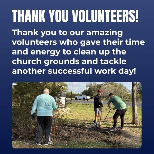 Thanks Work Day Volunteers