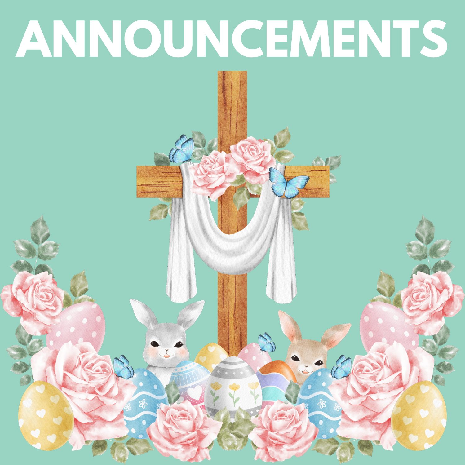 Announcements for April 5