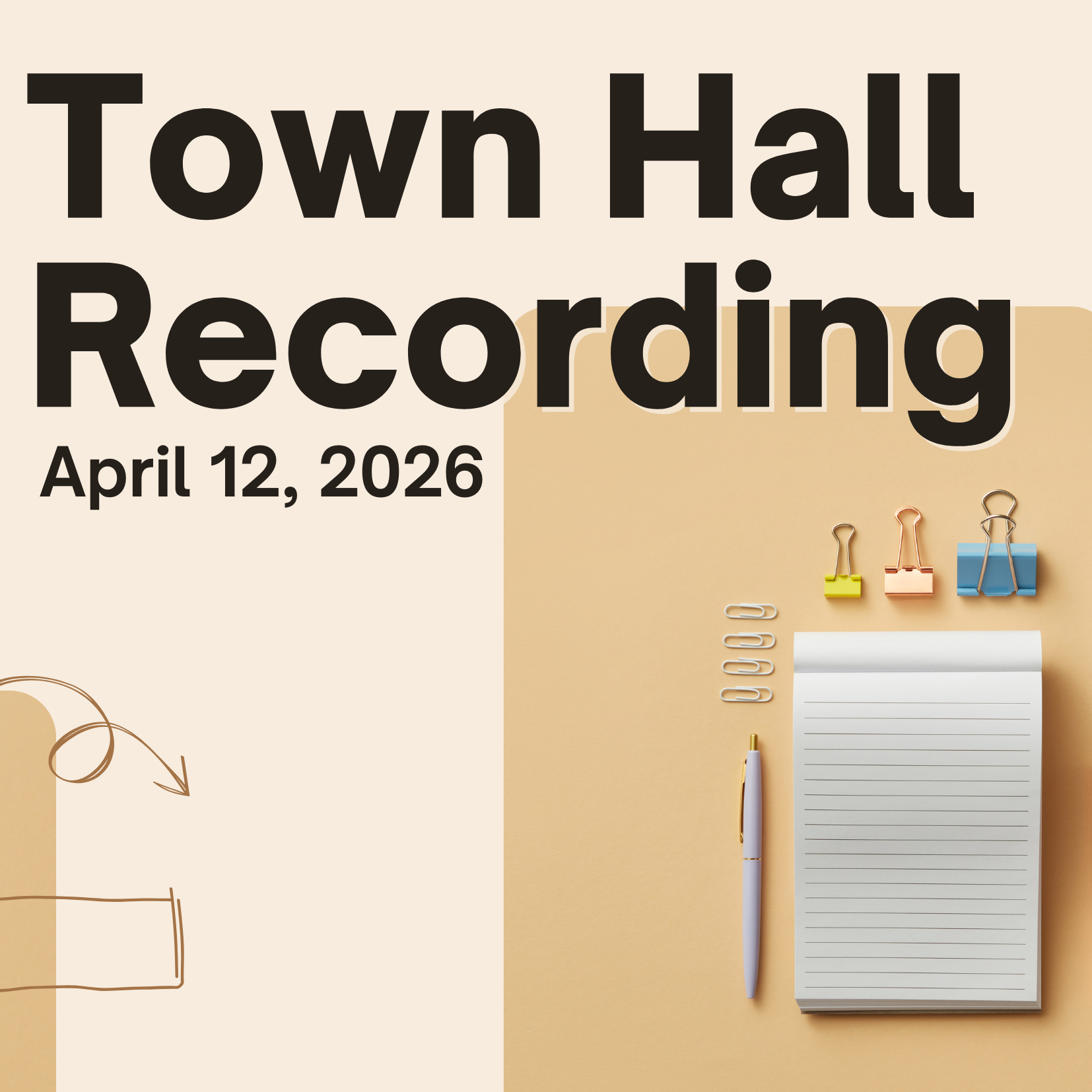 Town Hall Recording from April 12