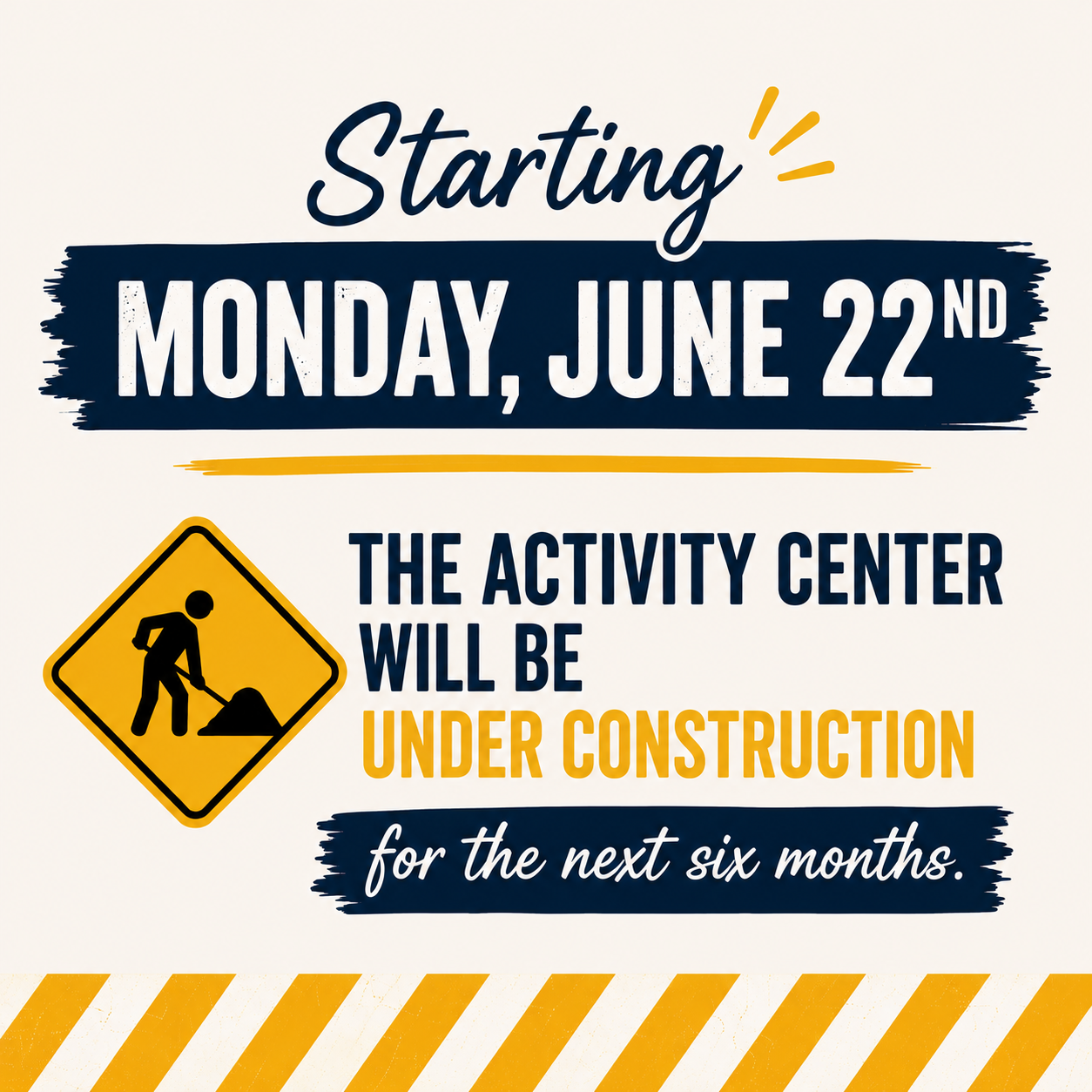 Activity Center Under Construction