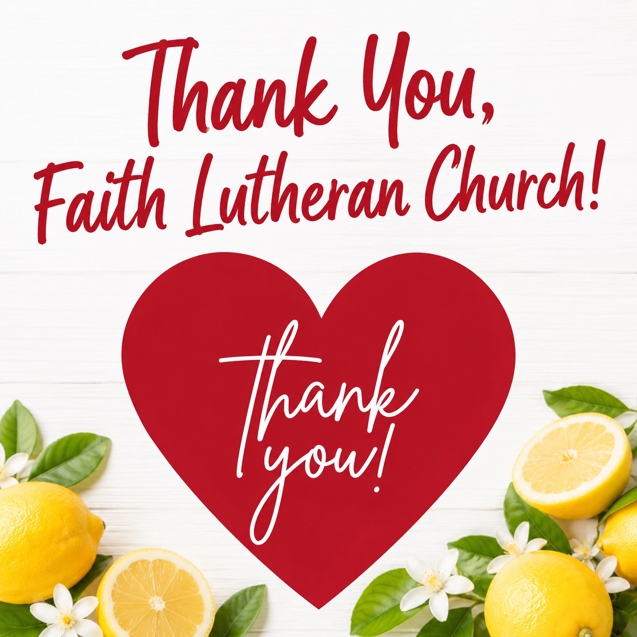 Lemonade Stand Thank You