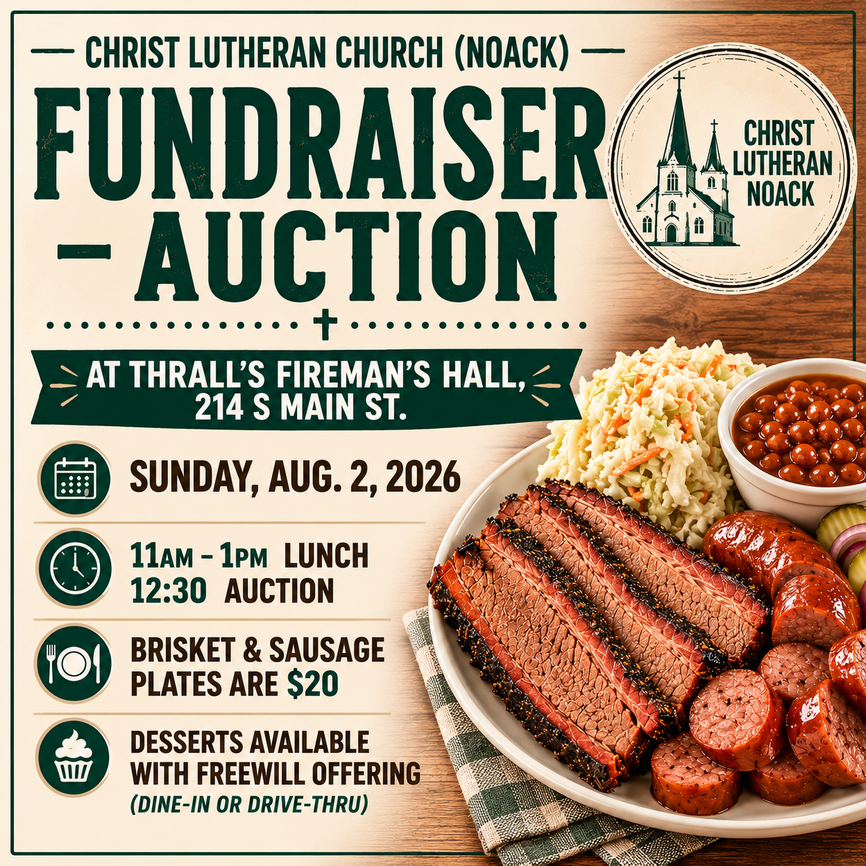 Christ Lutheran Noack BBQ