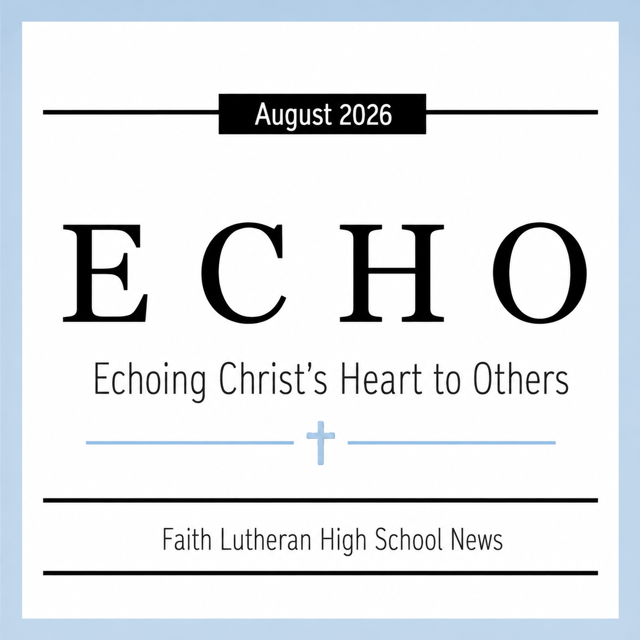 August newsletter for High School Youth