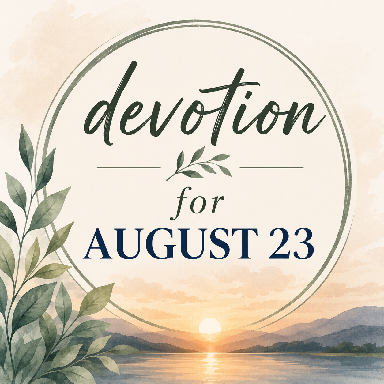 Devotion for August 23