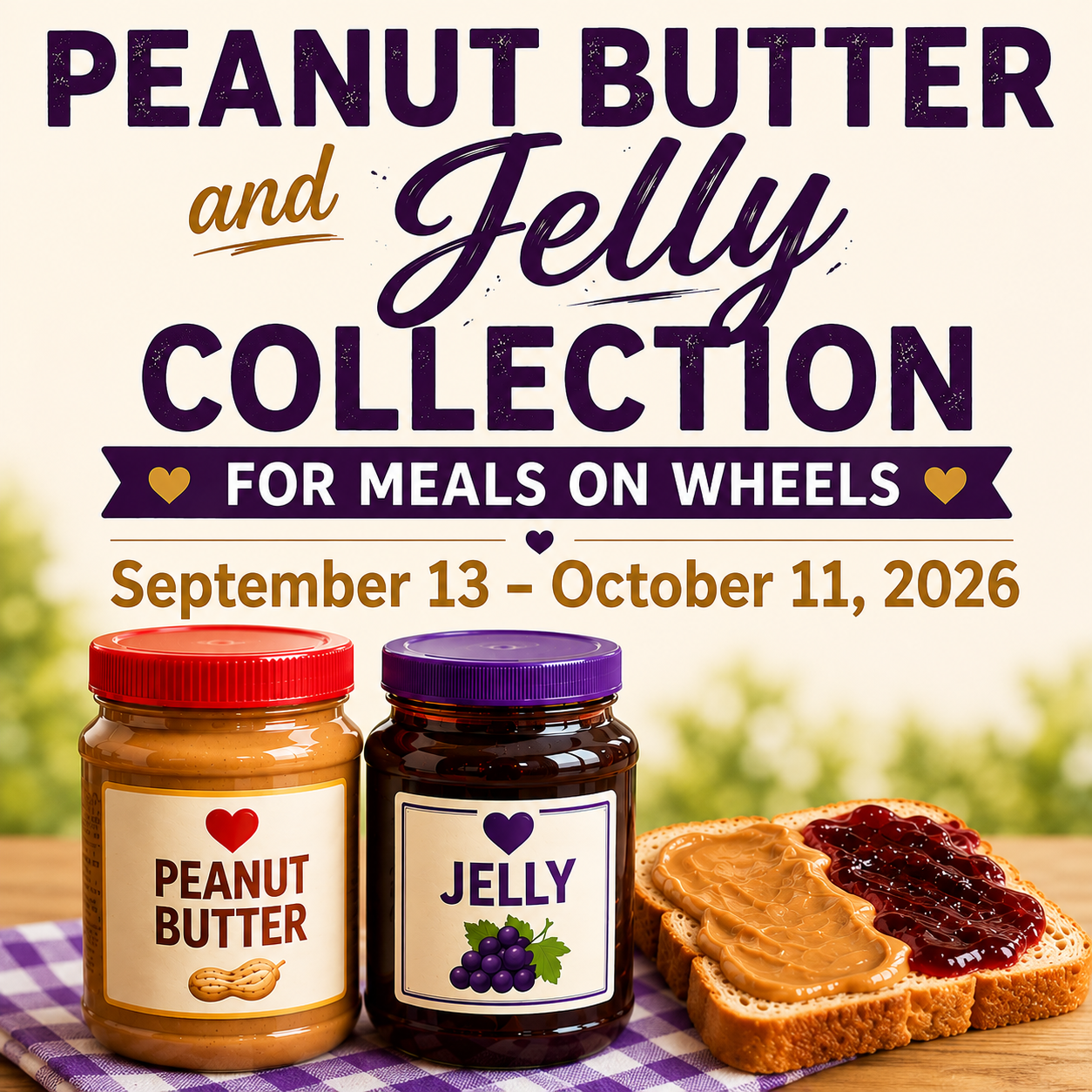 Peanut Butter and Jelly Drive